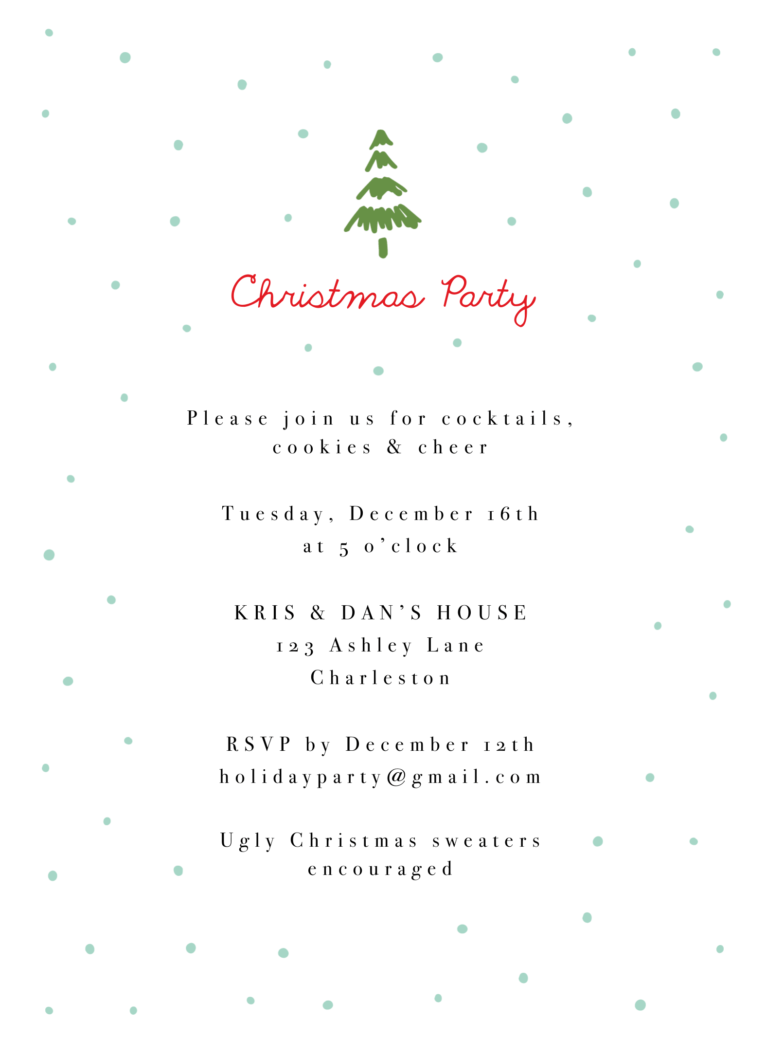Snowfall Winter Party