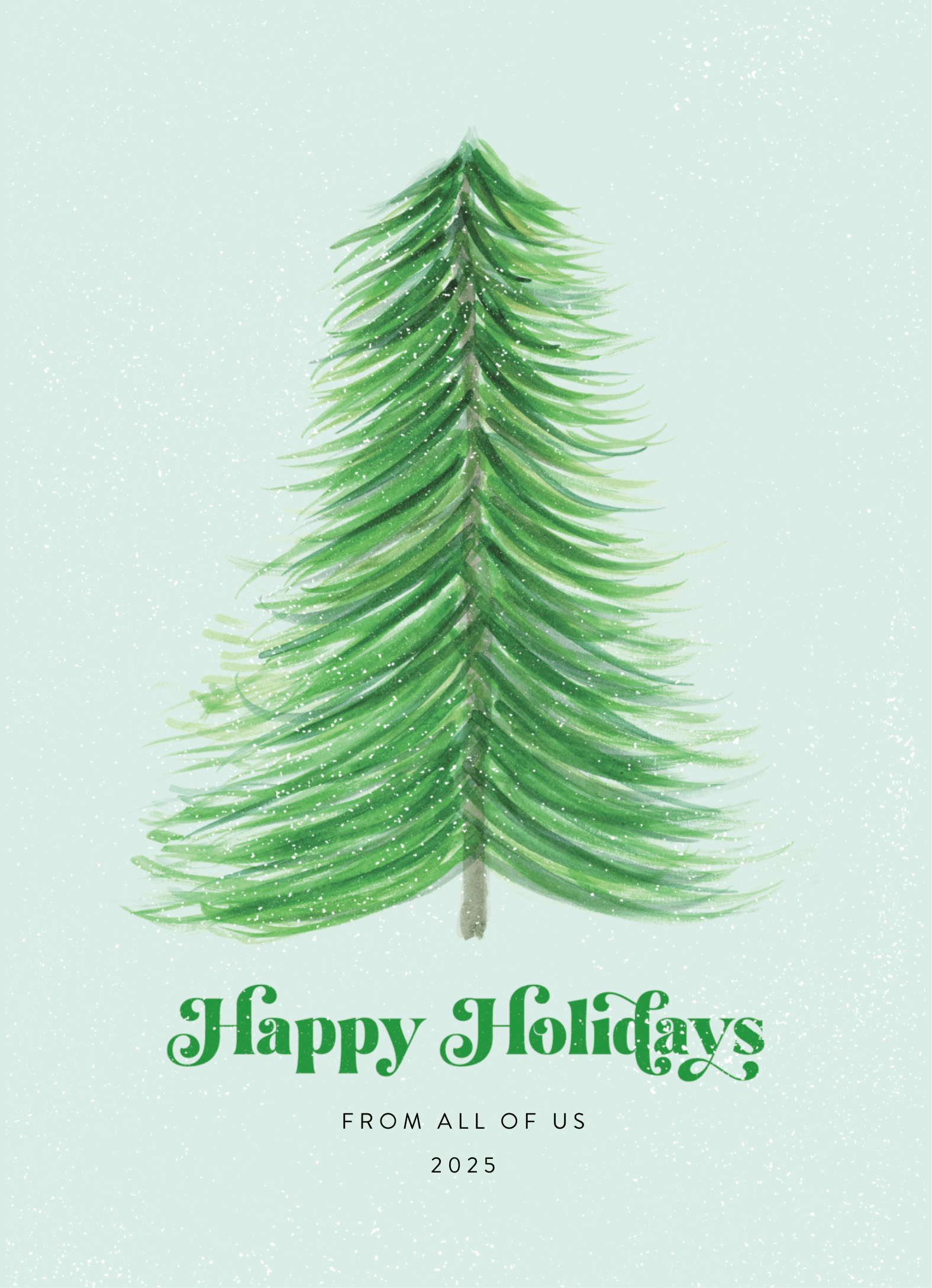 Snowy Pine Tree