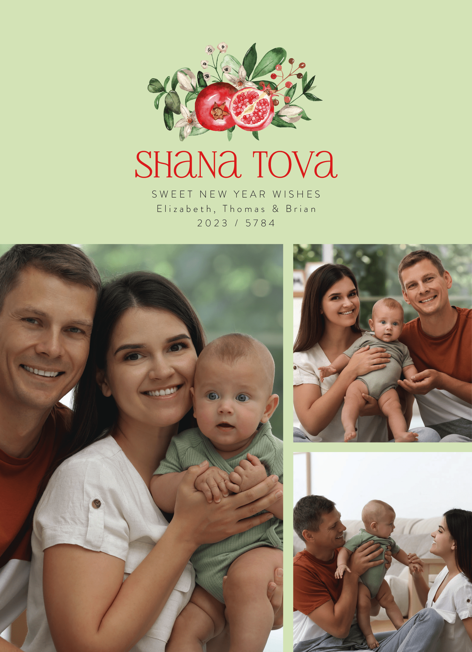 Shanah Tovah Pomegranate