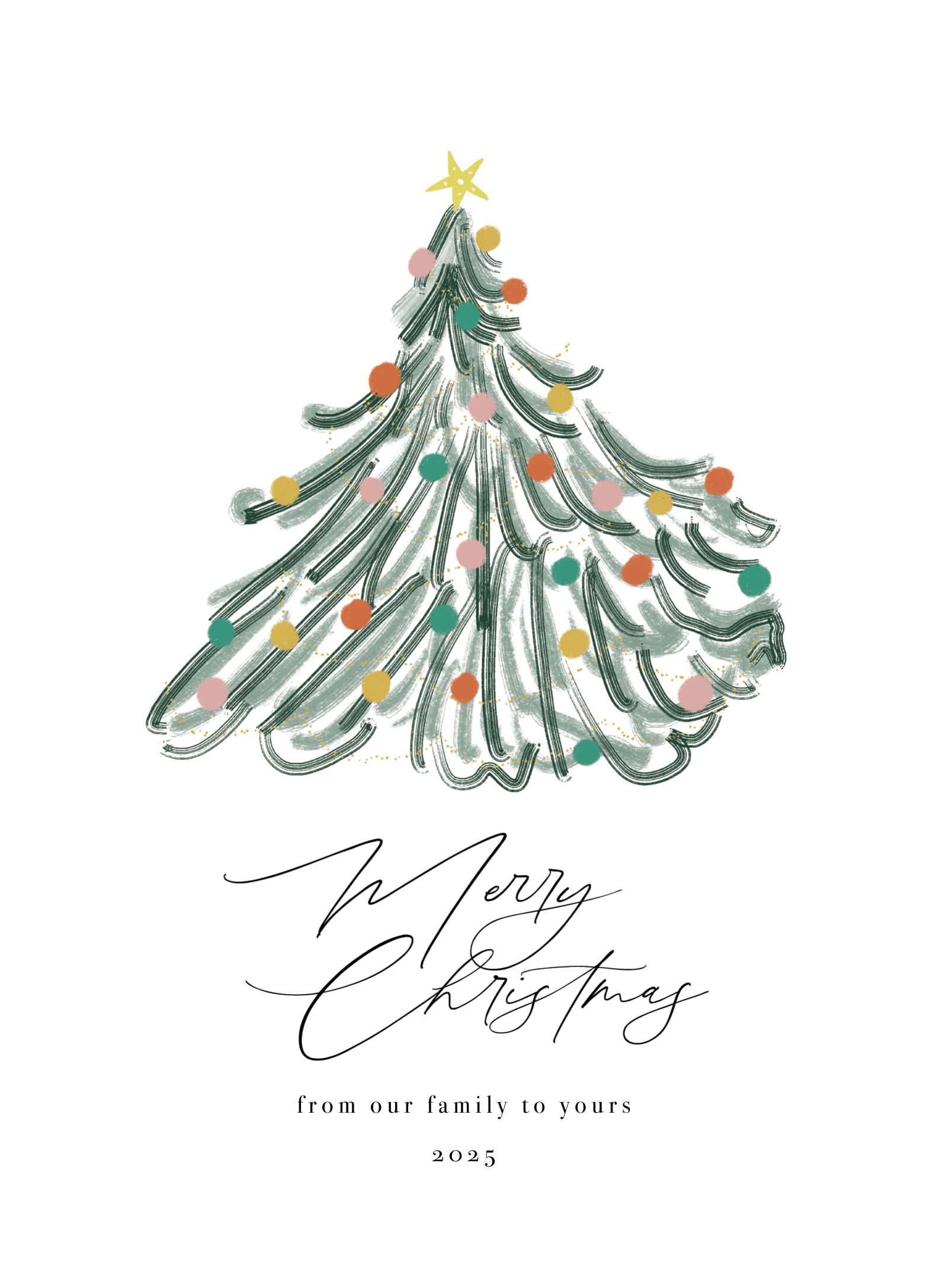 Wind Swept Christmas Tree