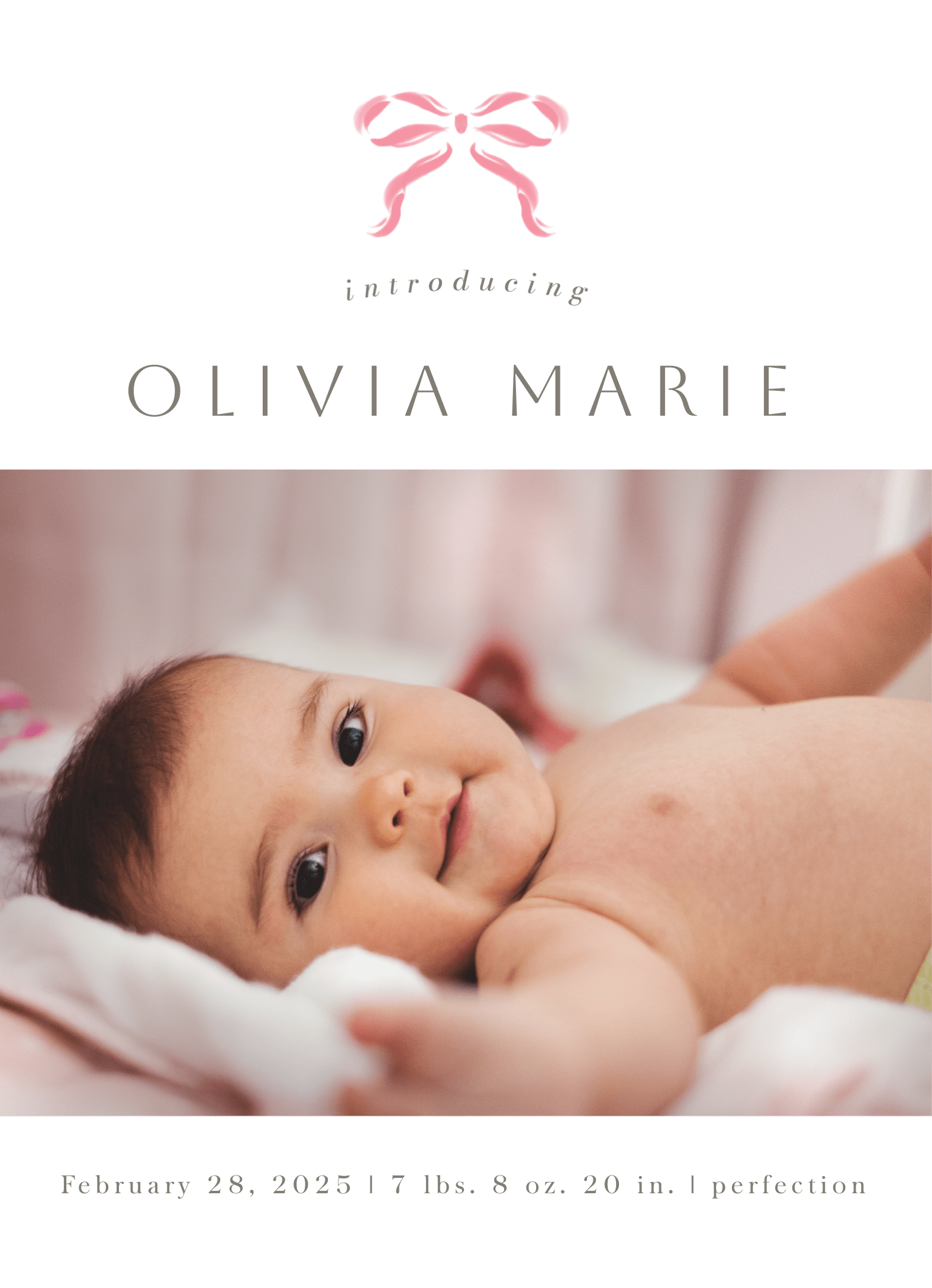 Pink Baby Bow