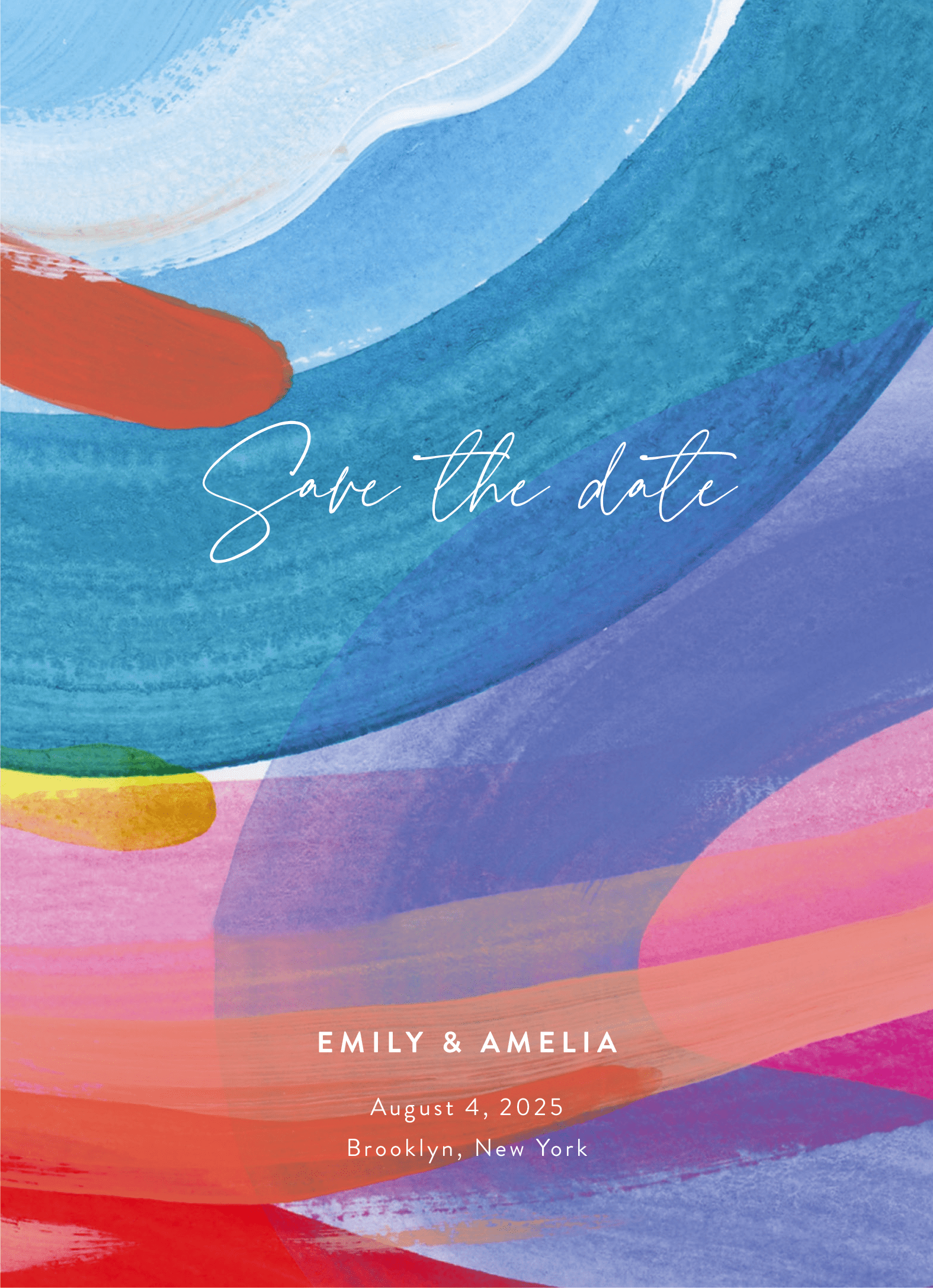 Save The Date Rainbow