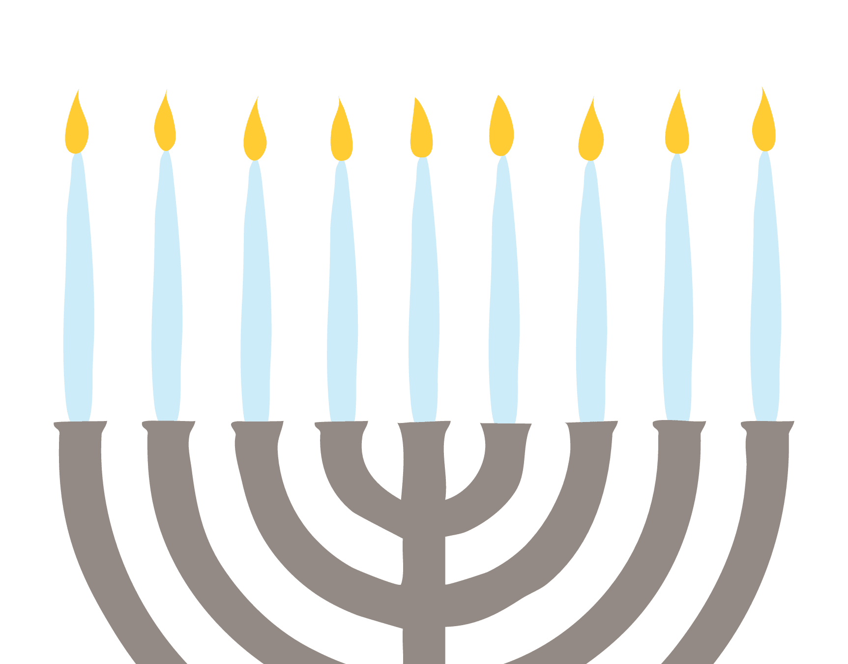 Happy Hanukkah Menorah