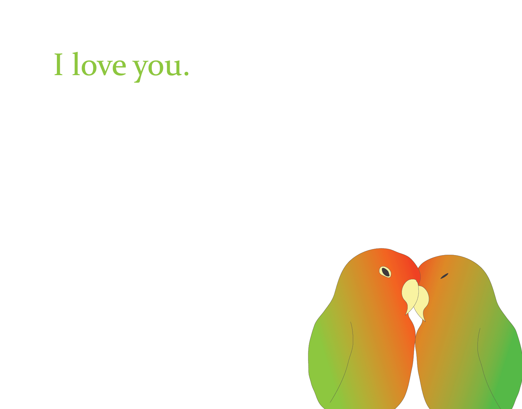 I Love You Love Birds