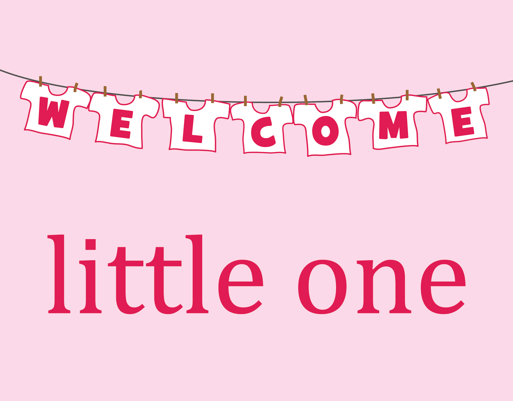 Welcome Little One Garland