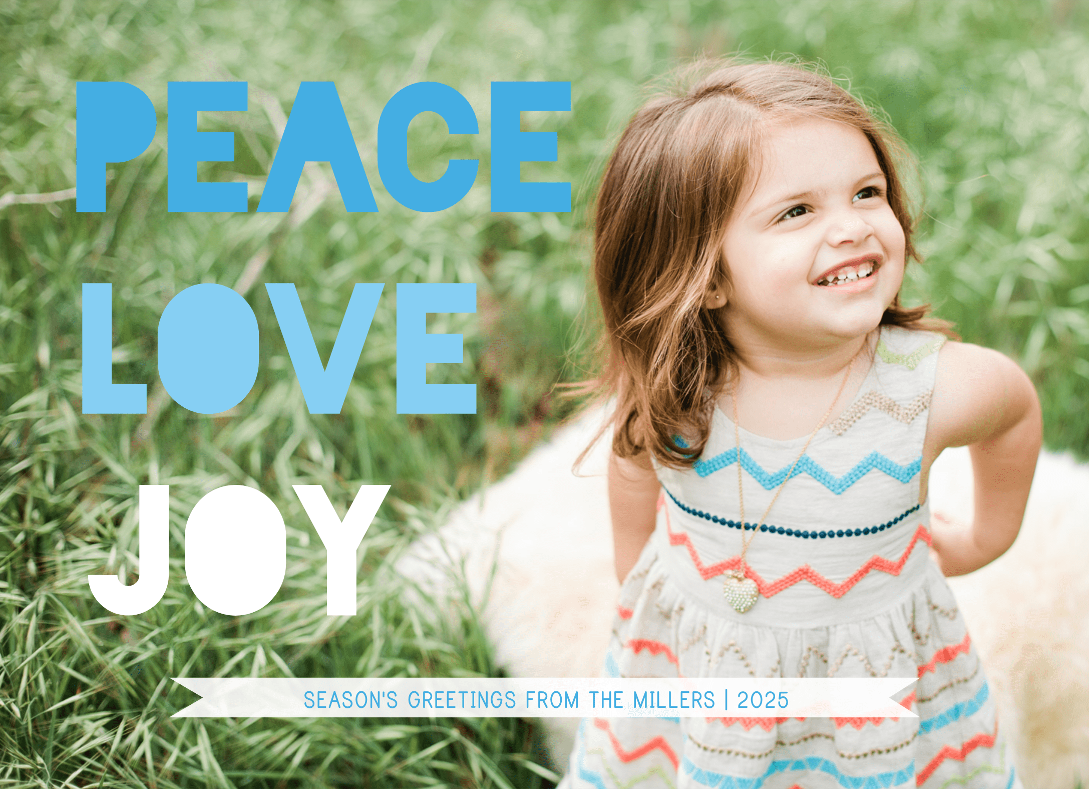 Peace Love Joy Blue