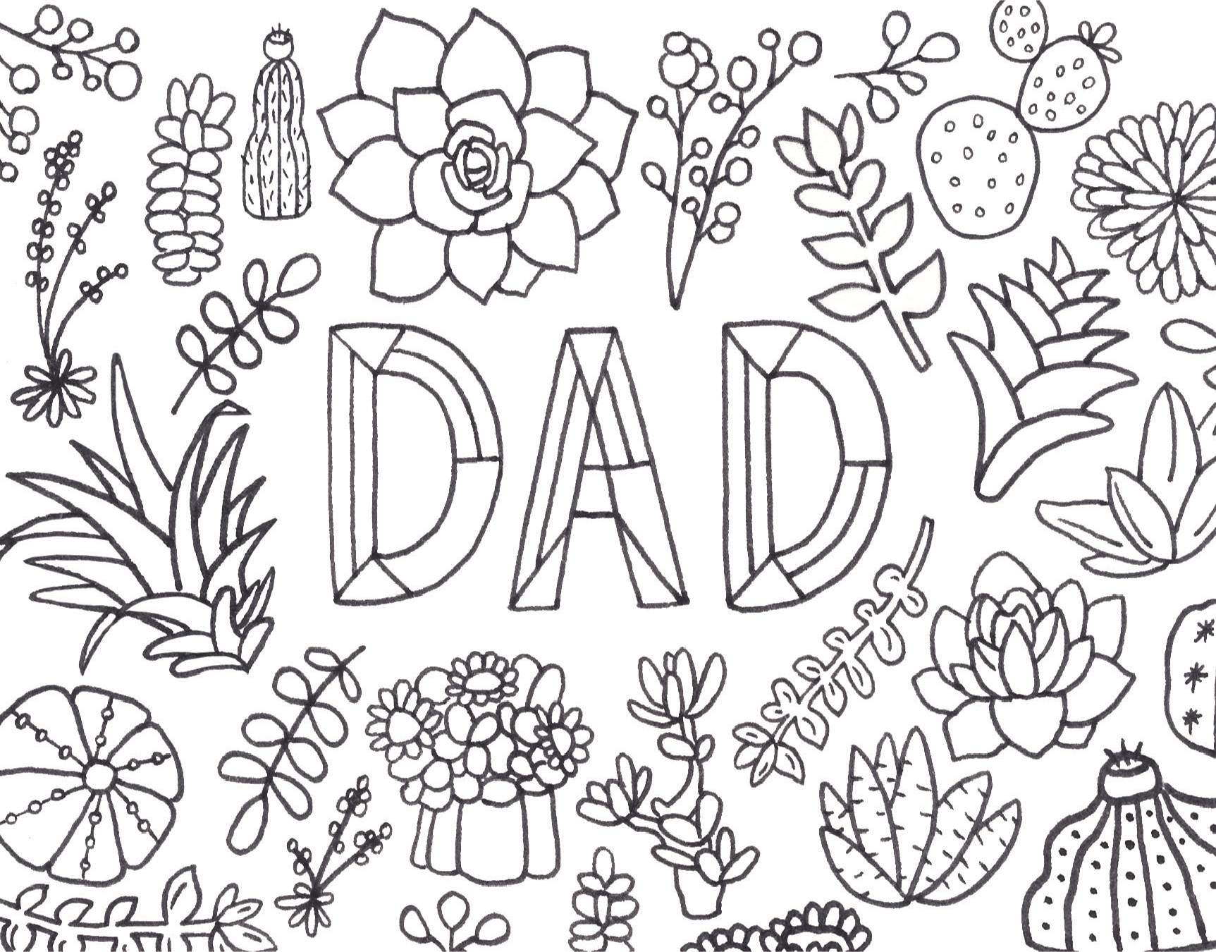Dad Coloring