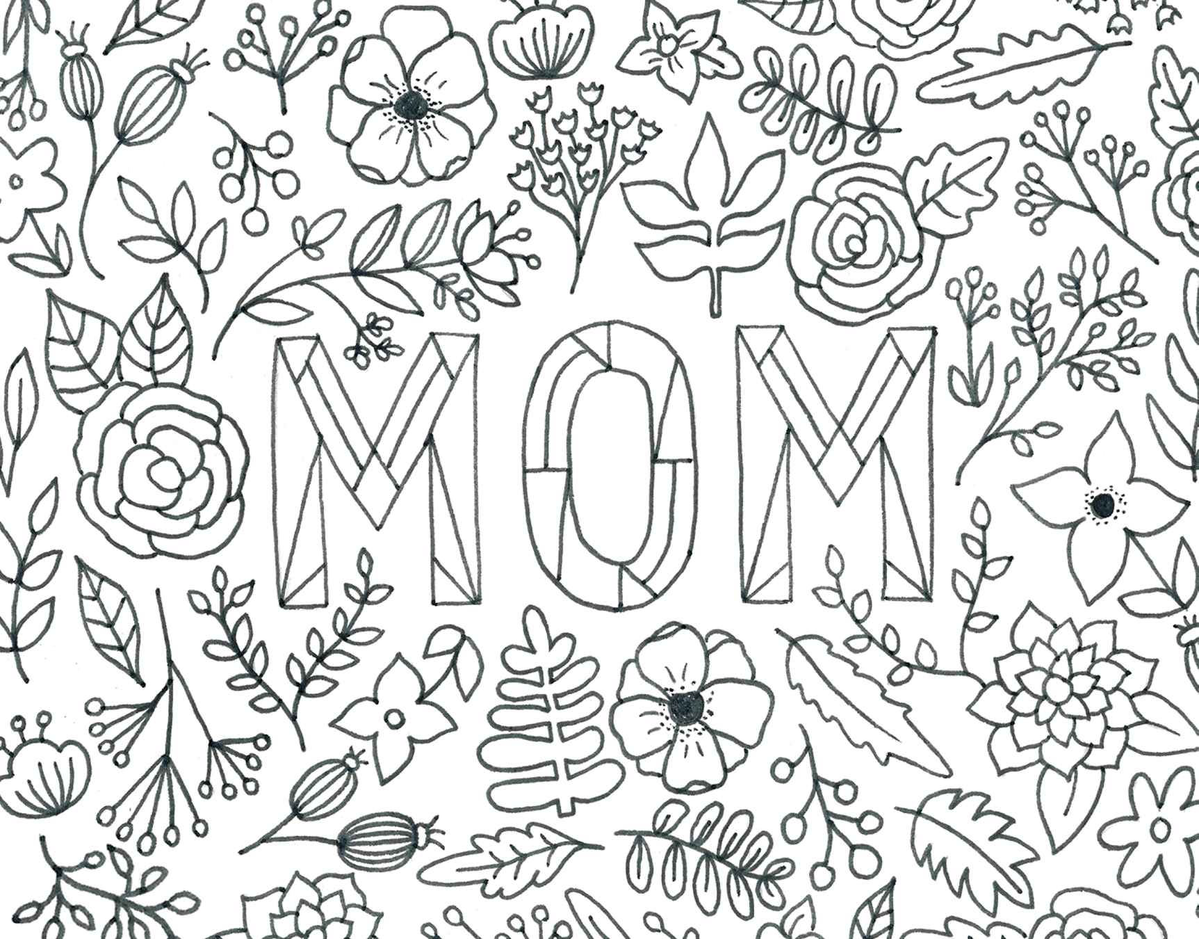 Mom Coloring