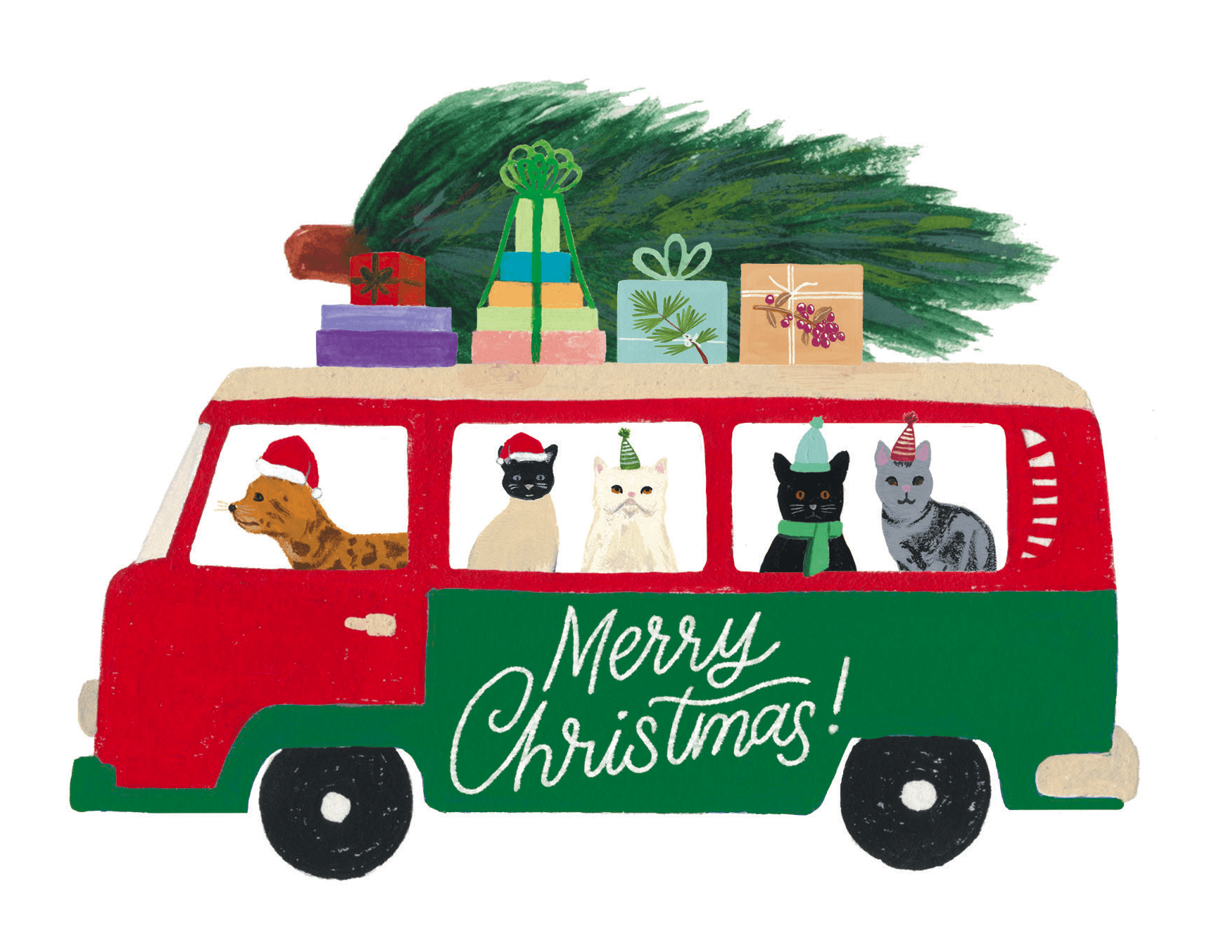Christmas Van Cats
