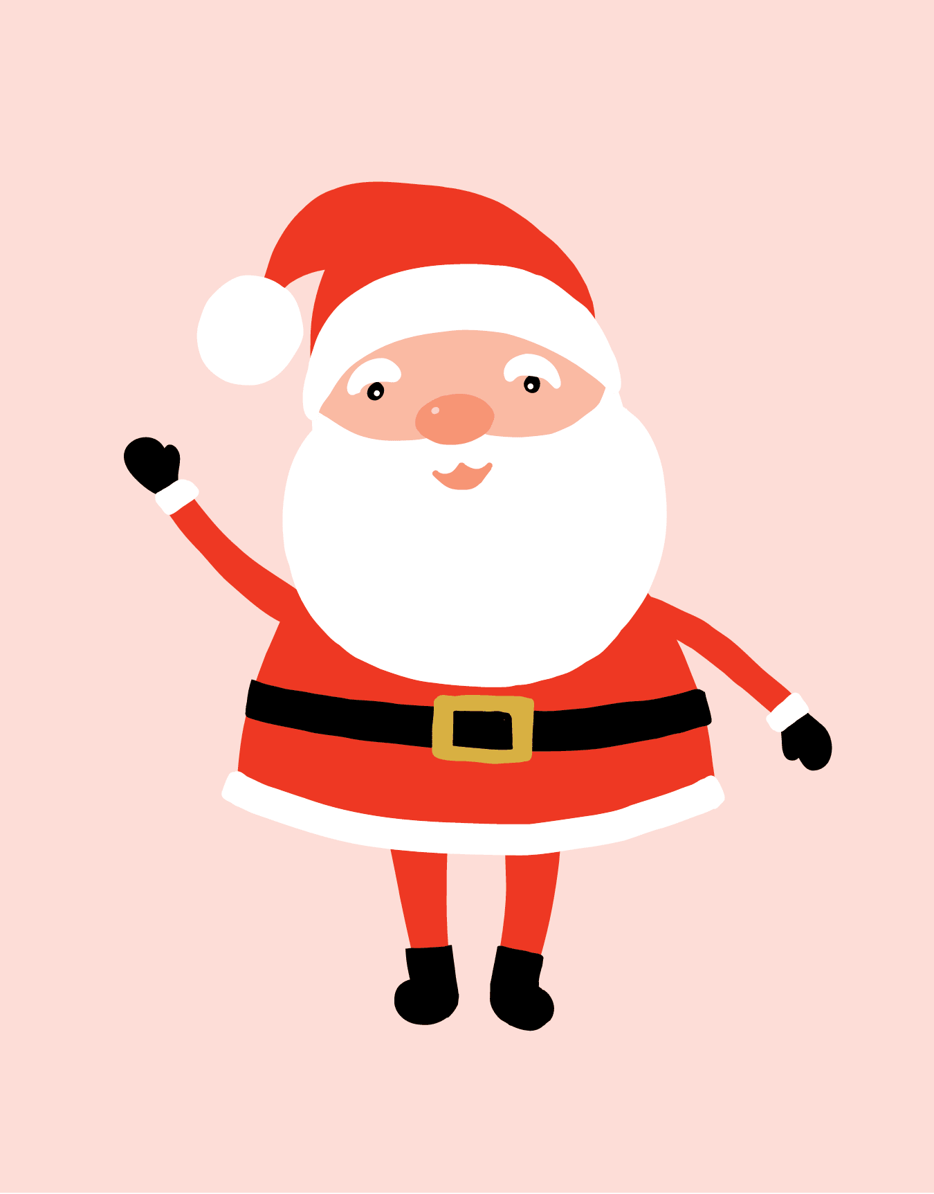 Waving Santa