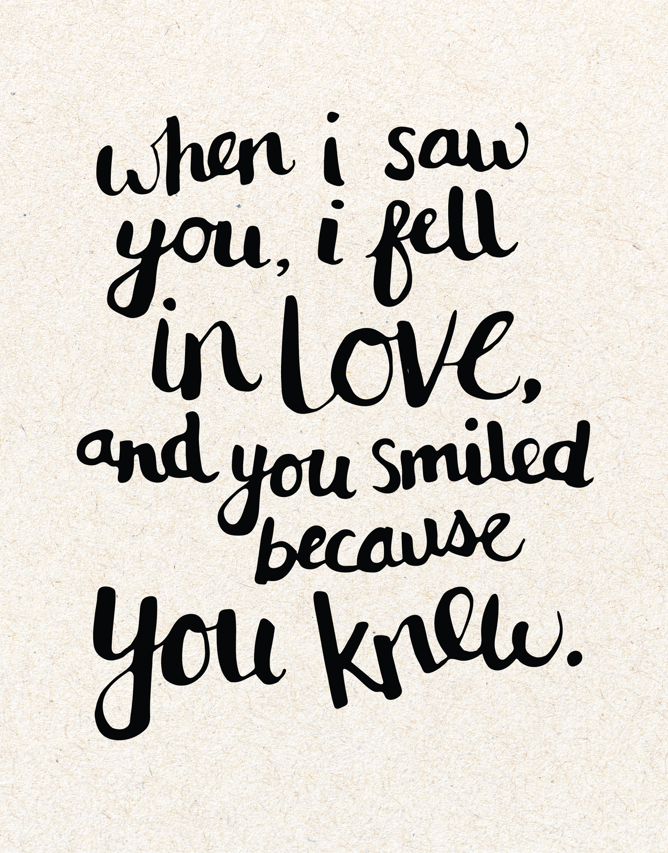 When I Saw You