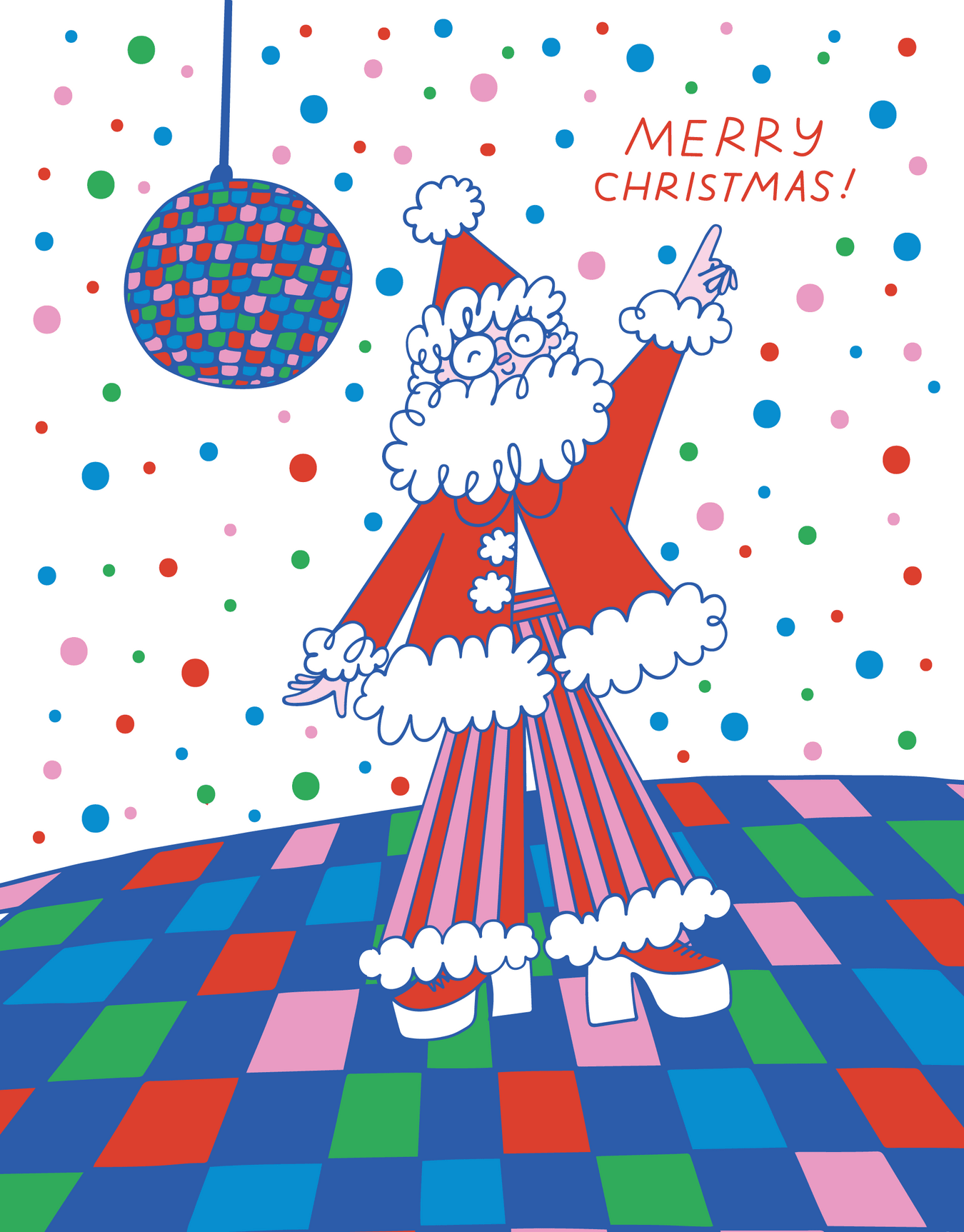 Disco Dancing Santa Tee main image 0