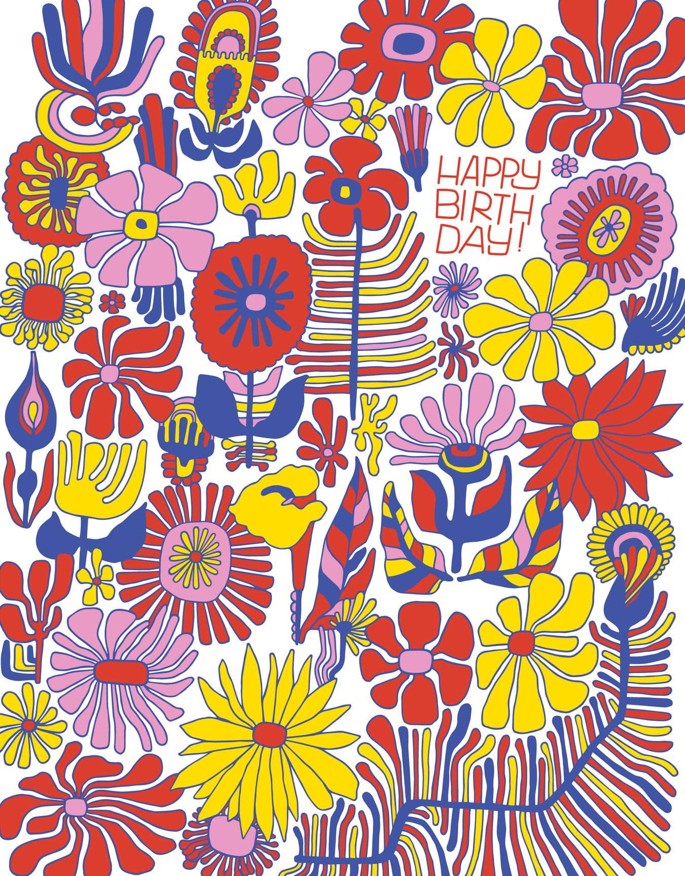 Trippy Floral Bday