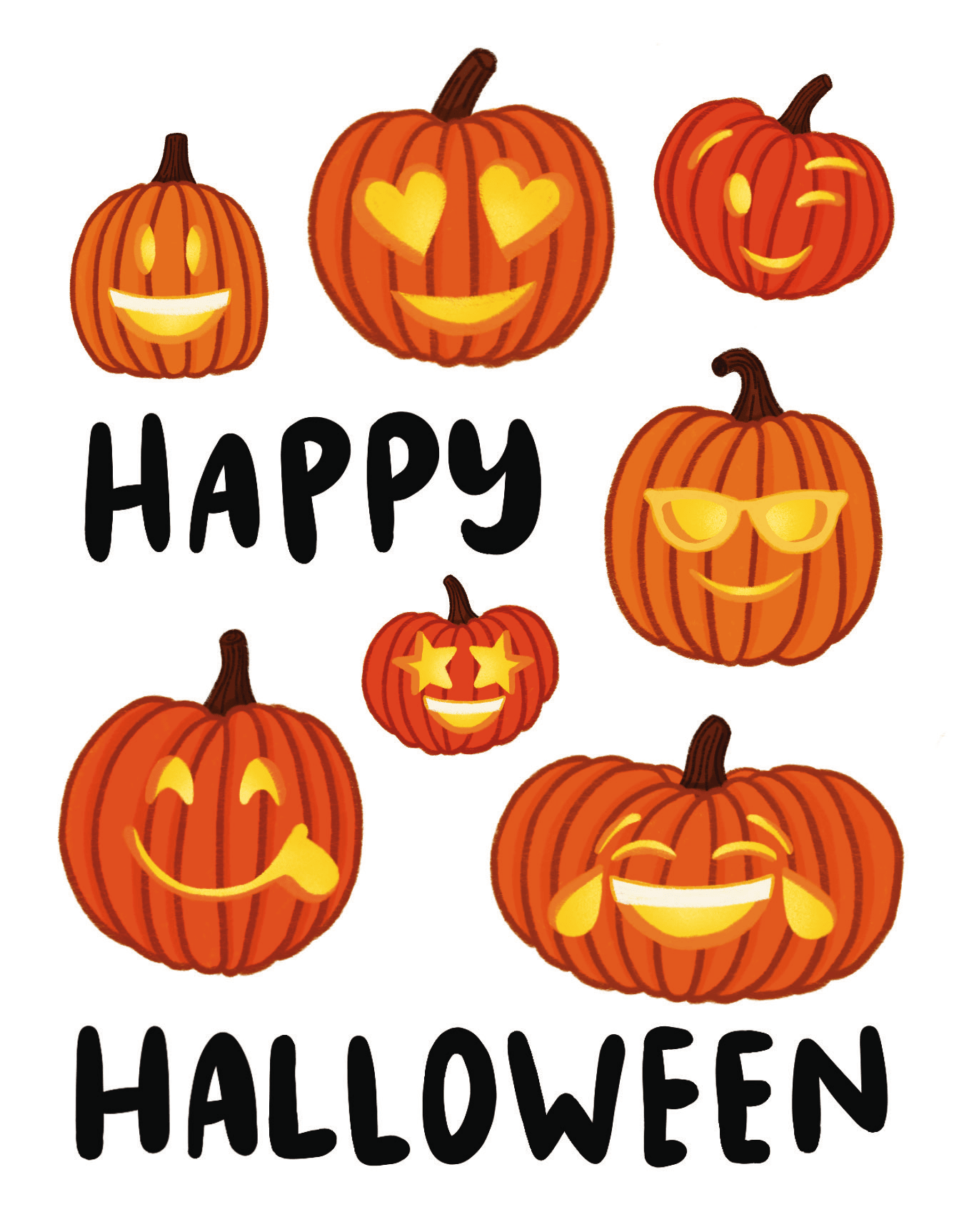 Emoji Pumpkins