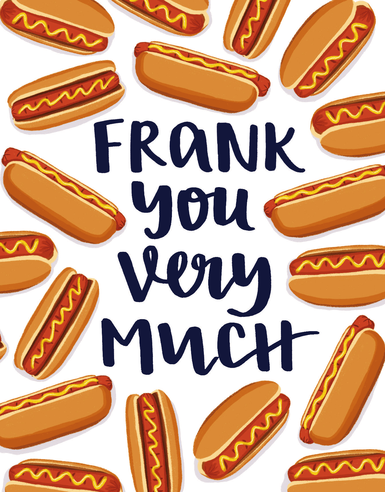 Thank You Hot Dogs by Grey Street Paper | Postable 