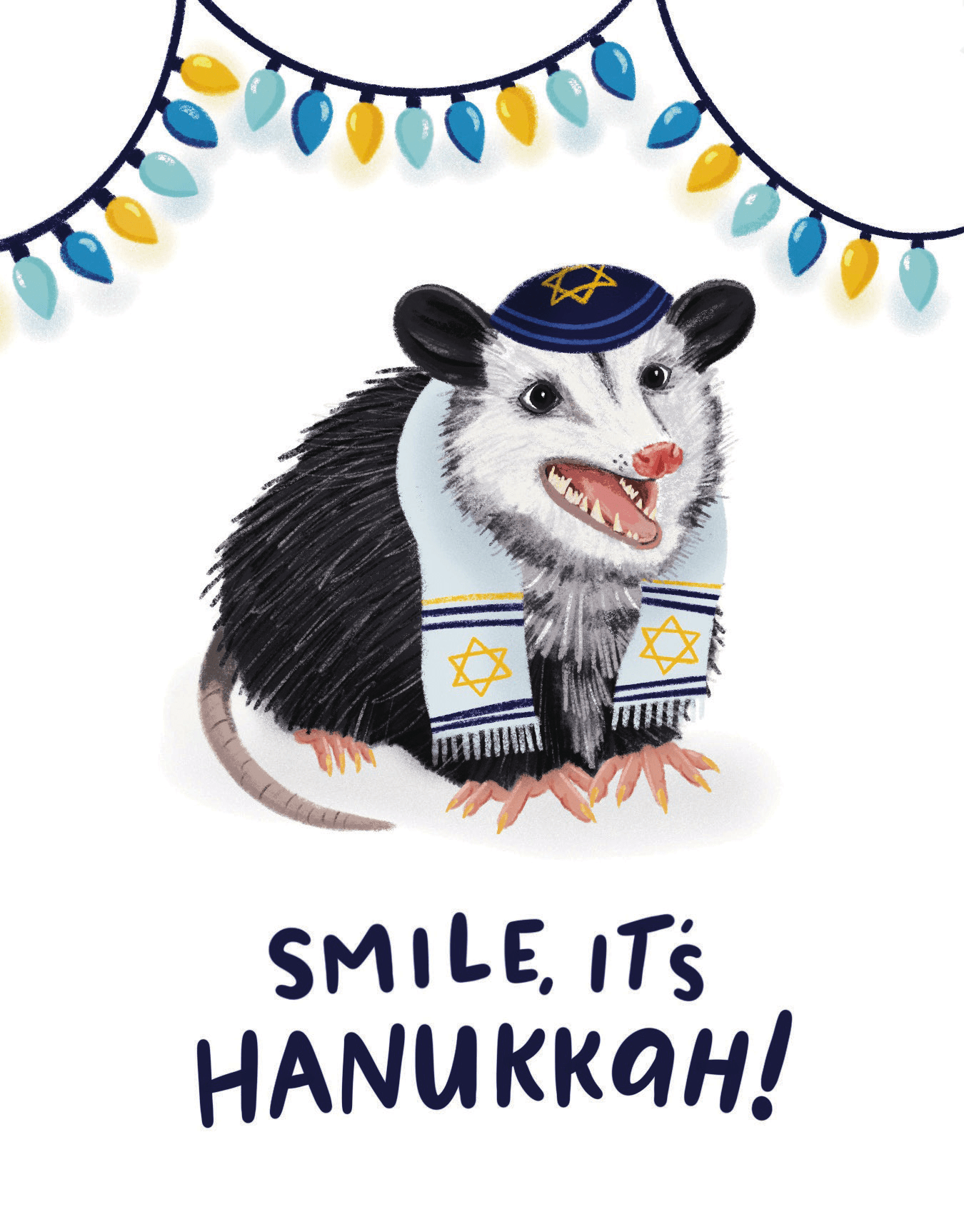 Hanukkah Opossum 