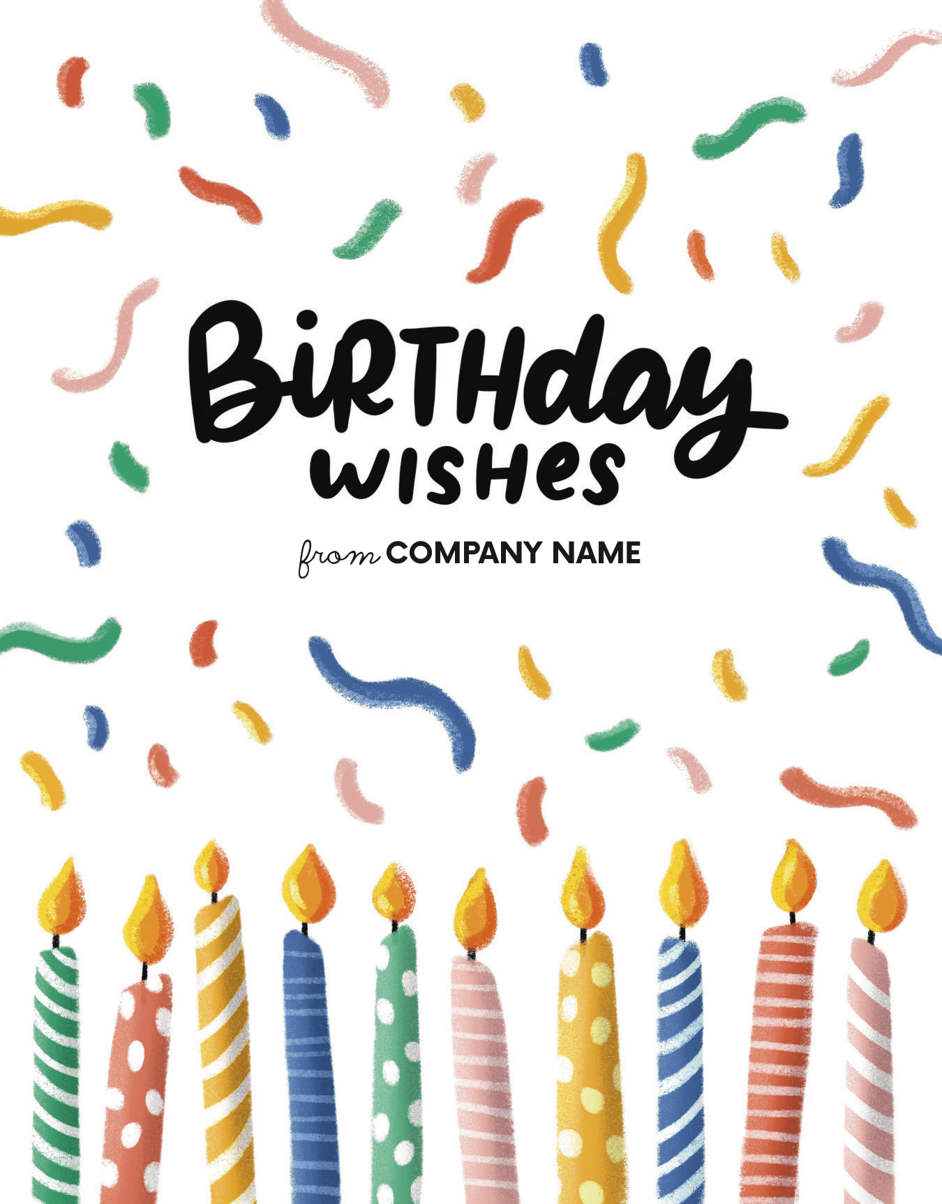 Company Birthday Candles