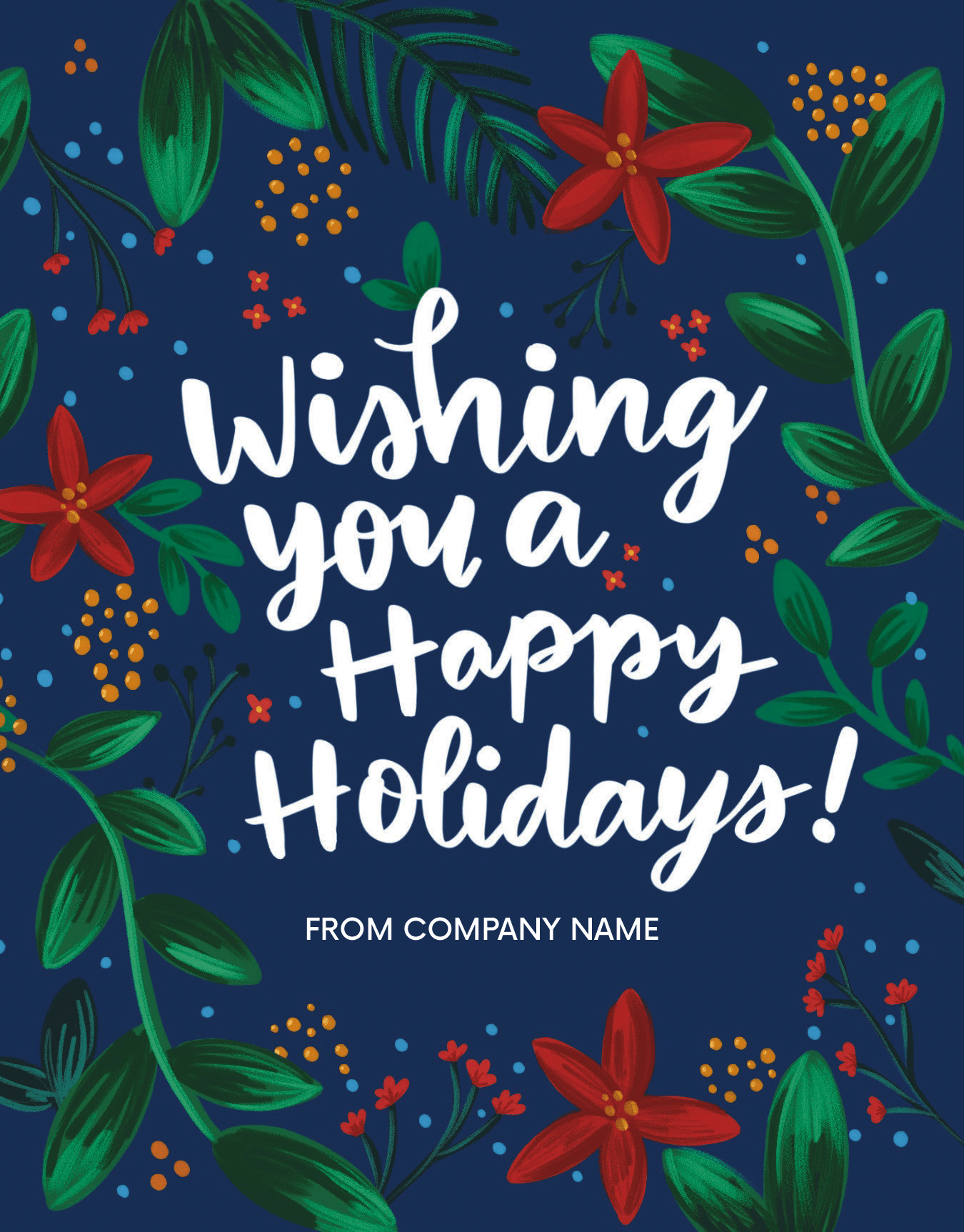 Company Holiday Blue