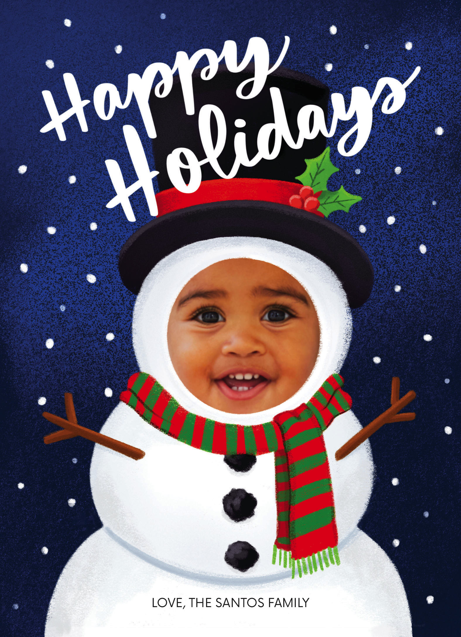 Holiday Snowman Face
