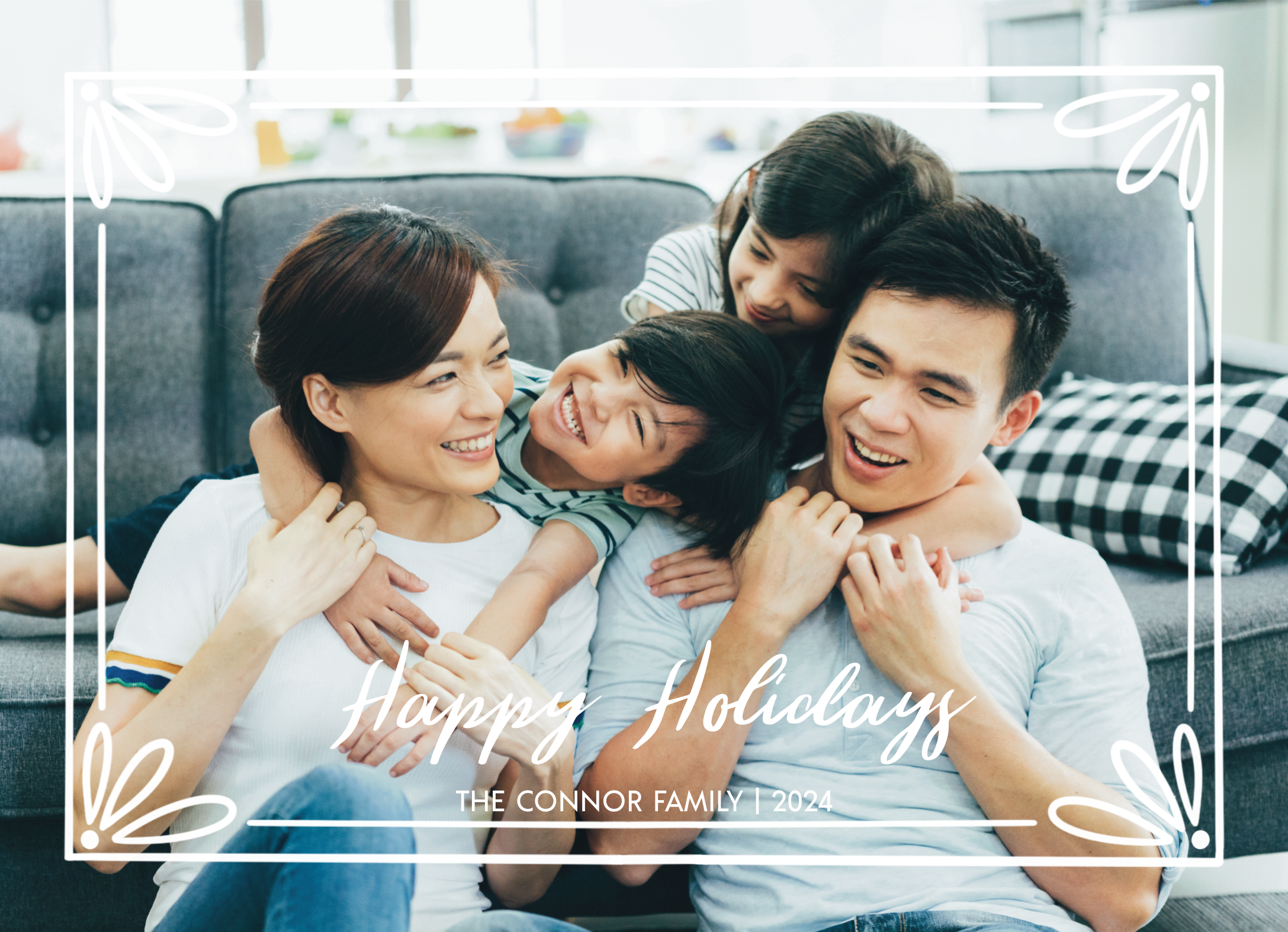 Simple White Frame Holiday