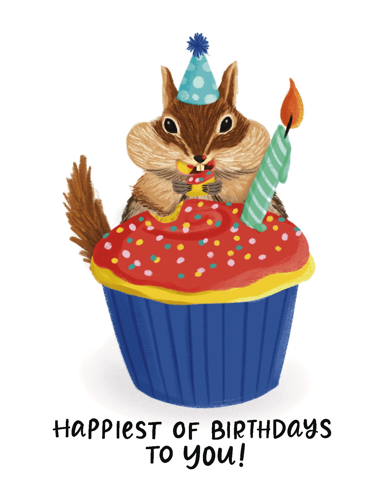 Chipmunk Cupcake