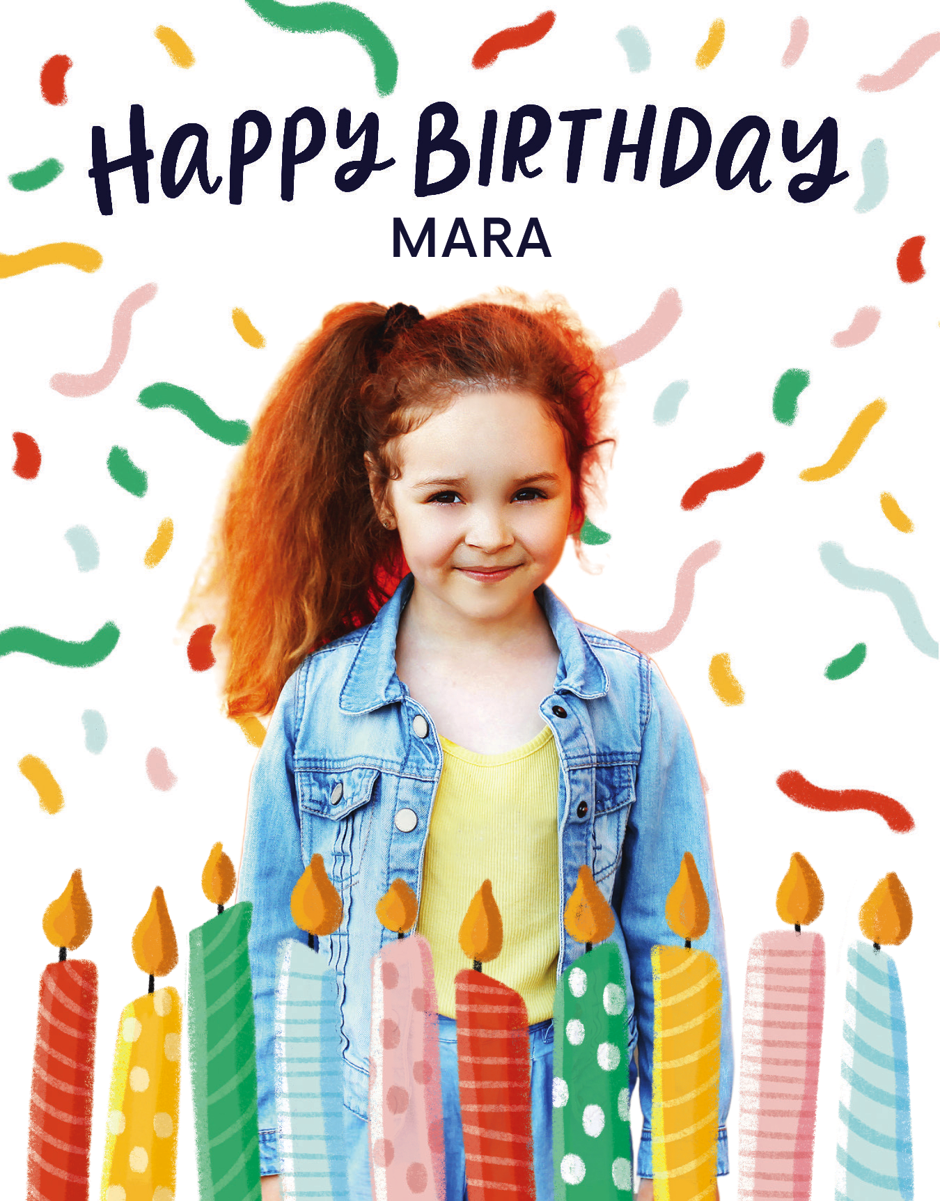 Birthday Candles Cut Out