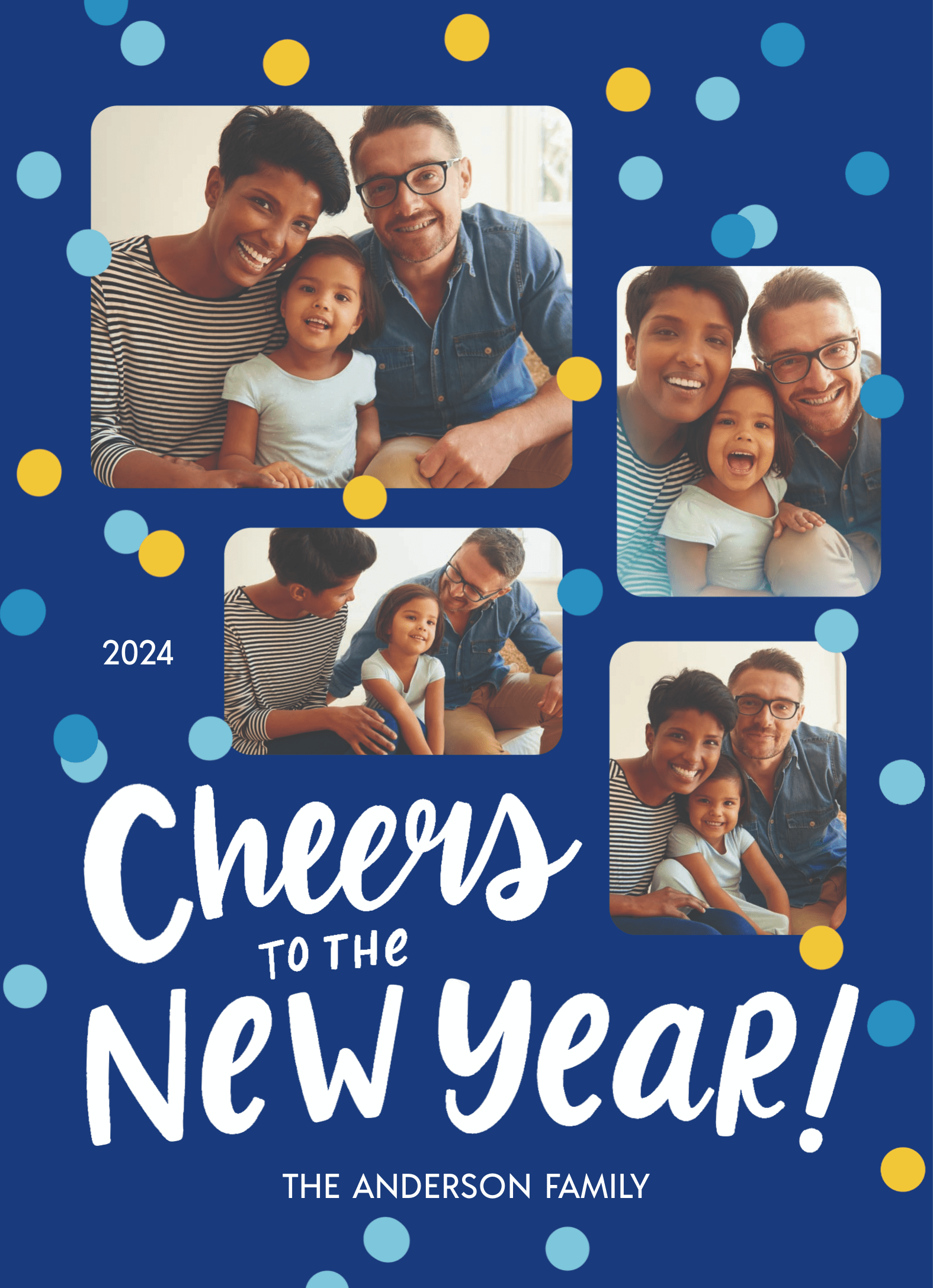 Cheers New Year Confetti