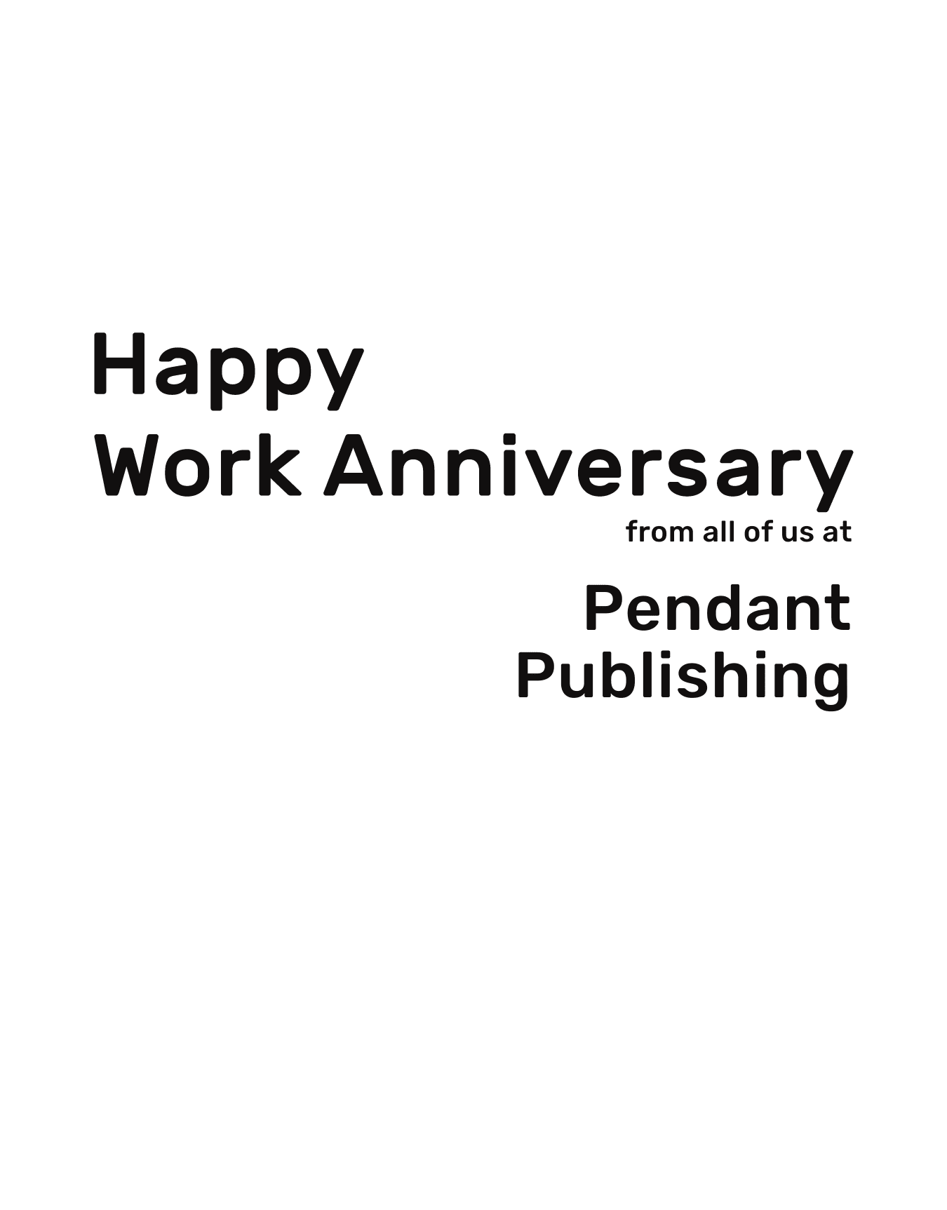 Business Work Anniversary Simple