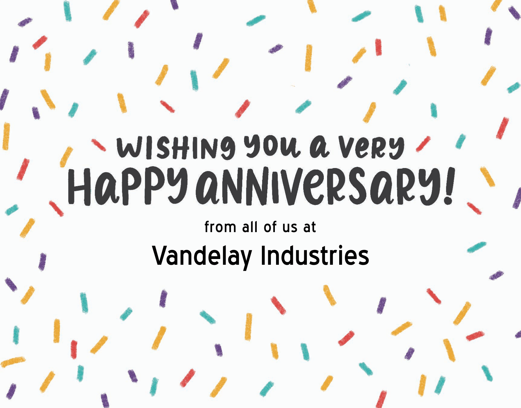 Business Anniversary Confetti