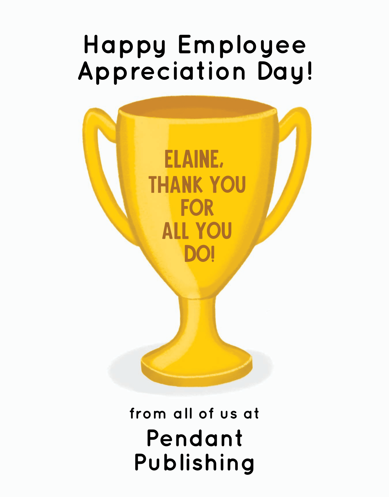 Employee Appreciation Trophy