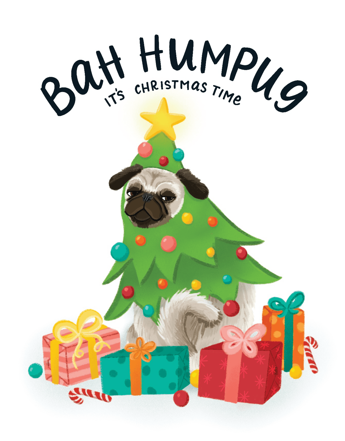Christmas Pug