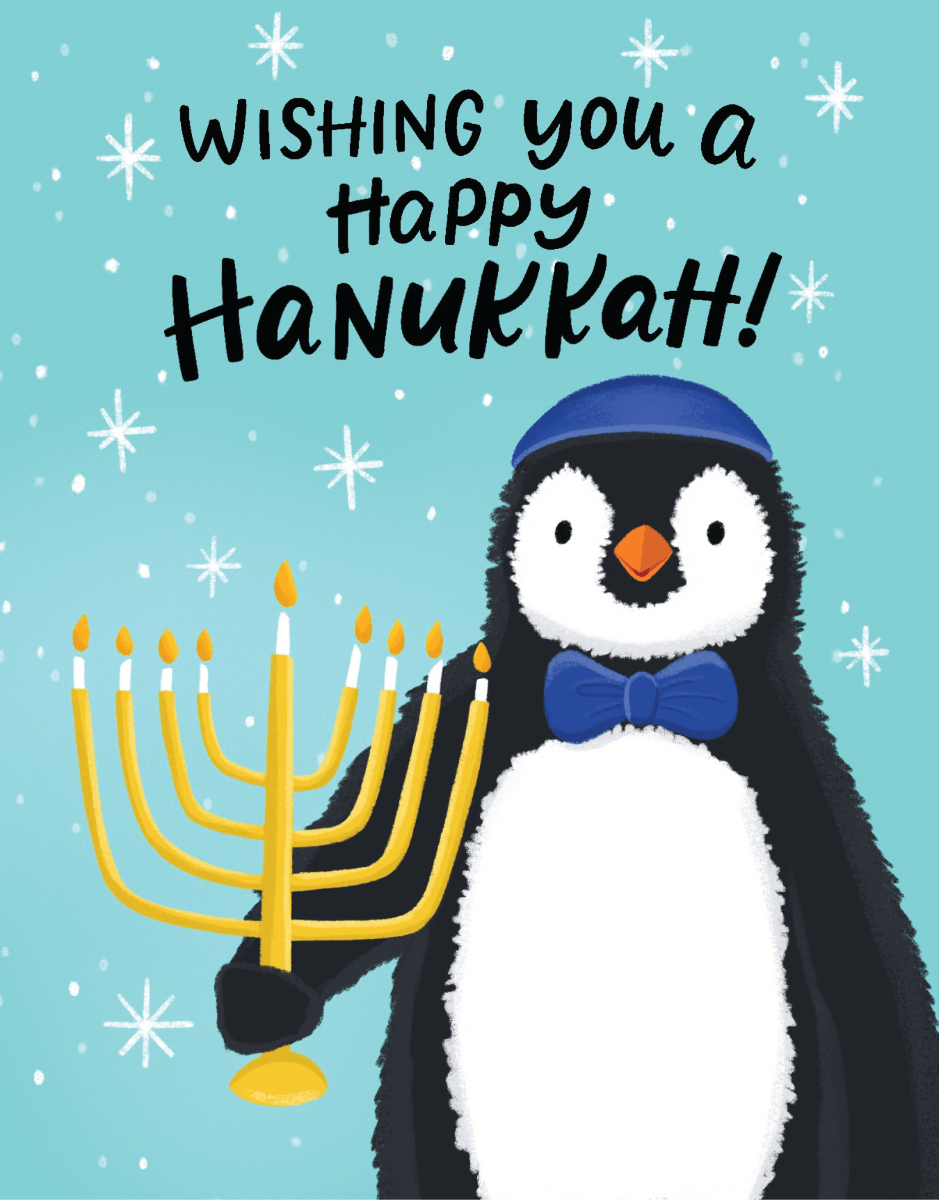 Hanukkah Penguin by Grey Street Paper | Postable
