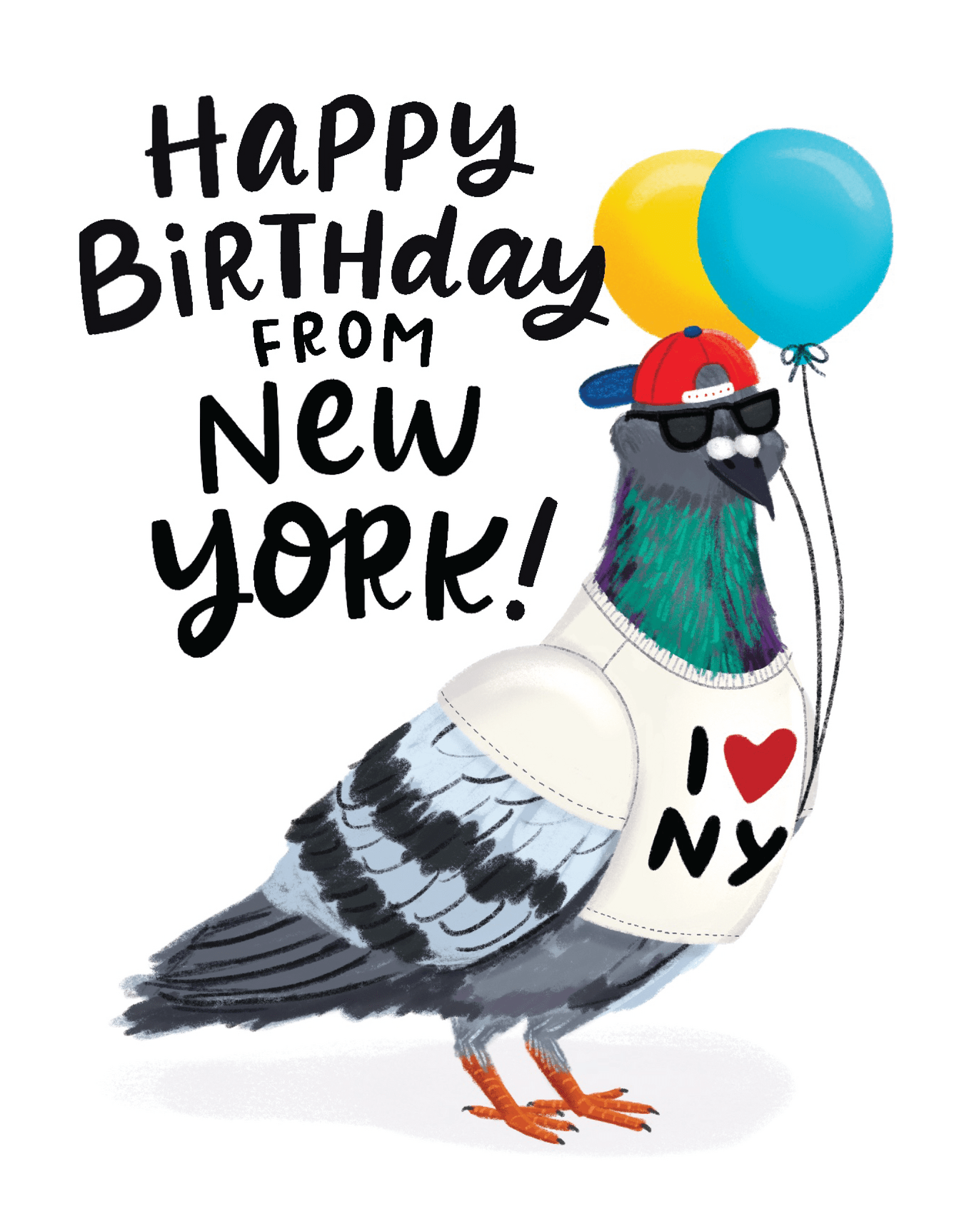 New York Birthday Pigeon