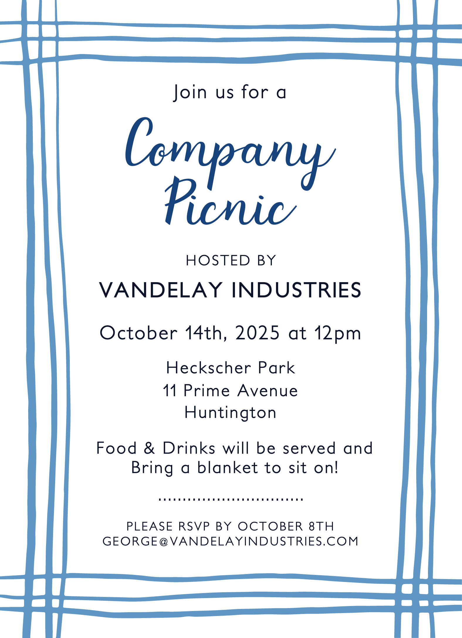 Blue Lines Invite