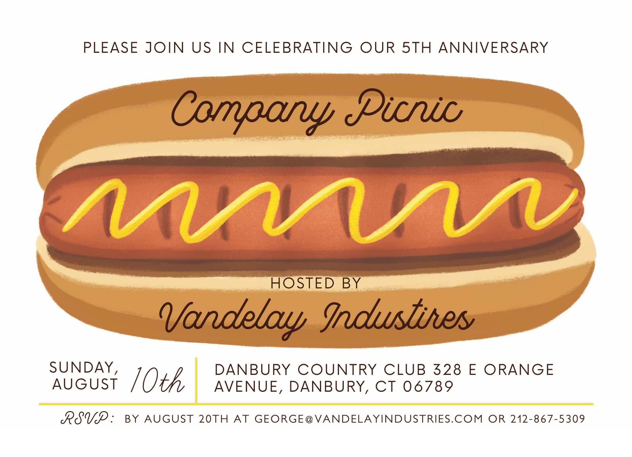 Hotdog Invite