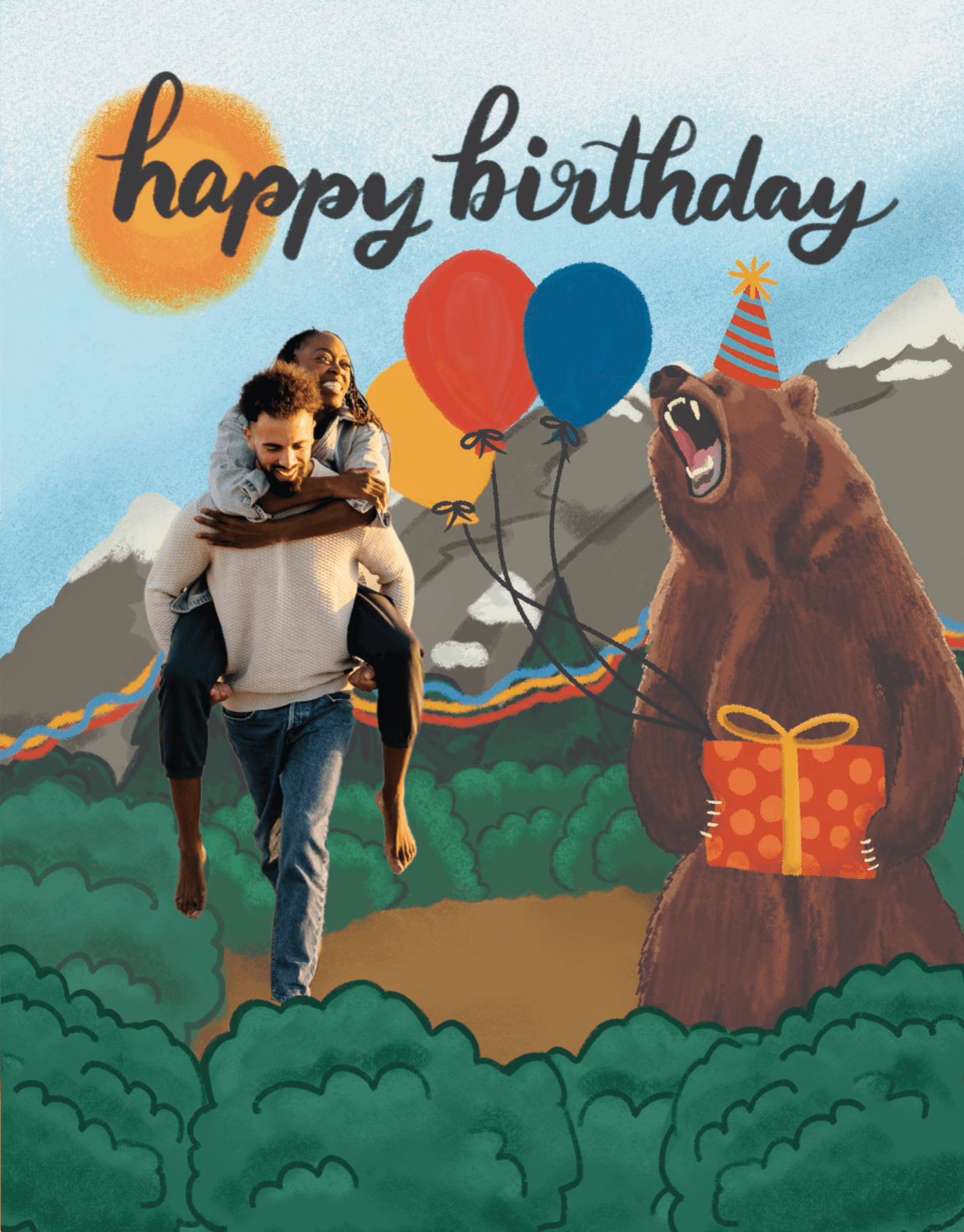 Birthday Bear Cut Out