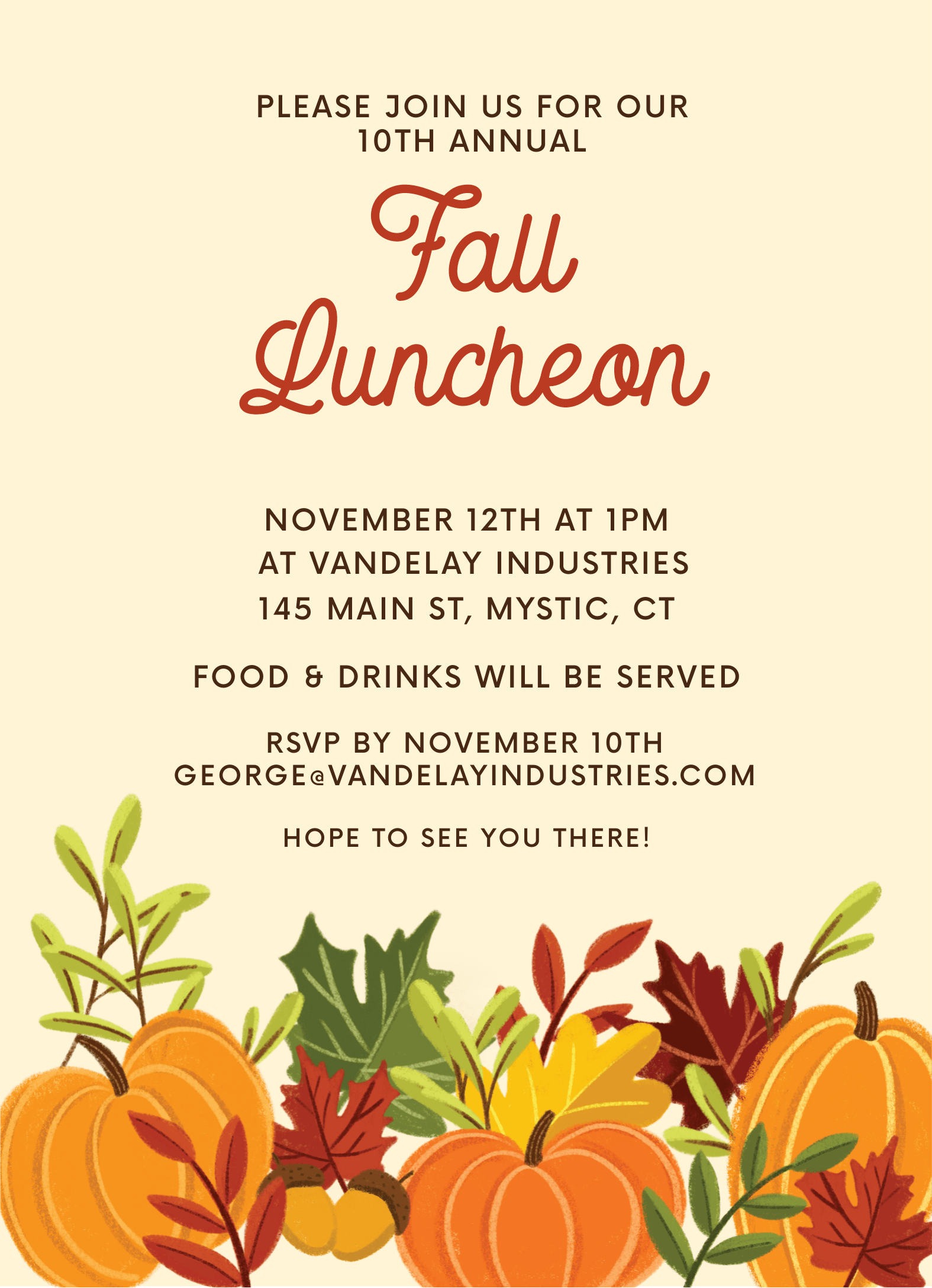 Fall Invite