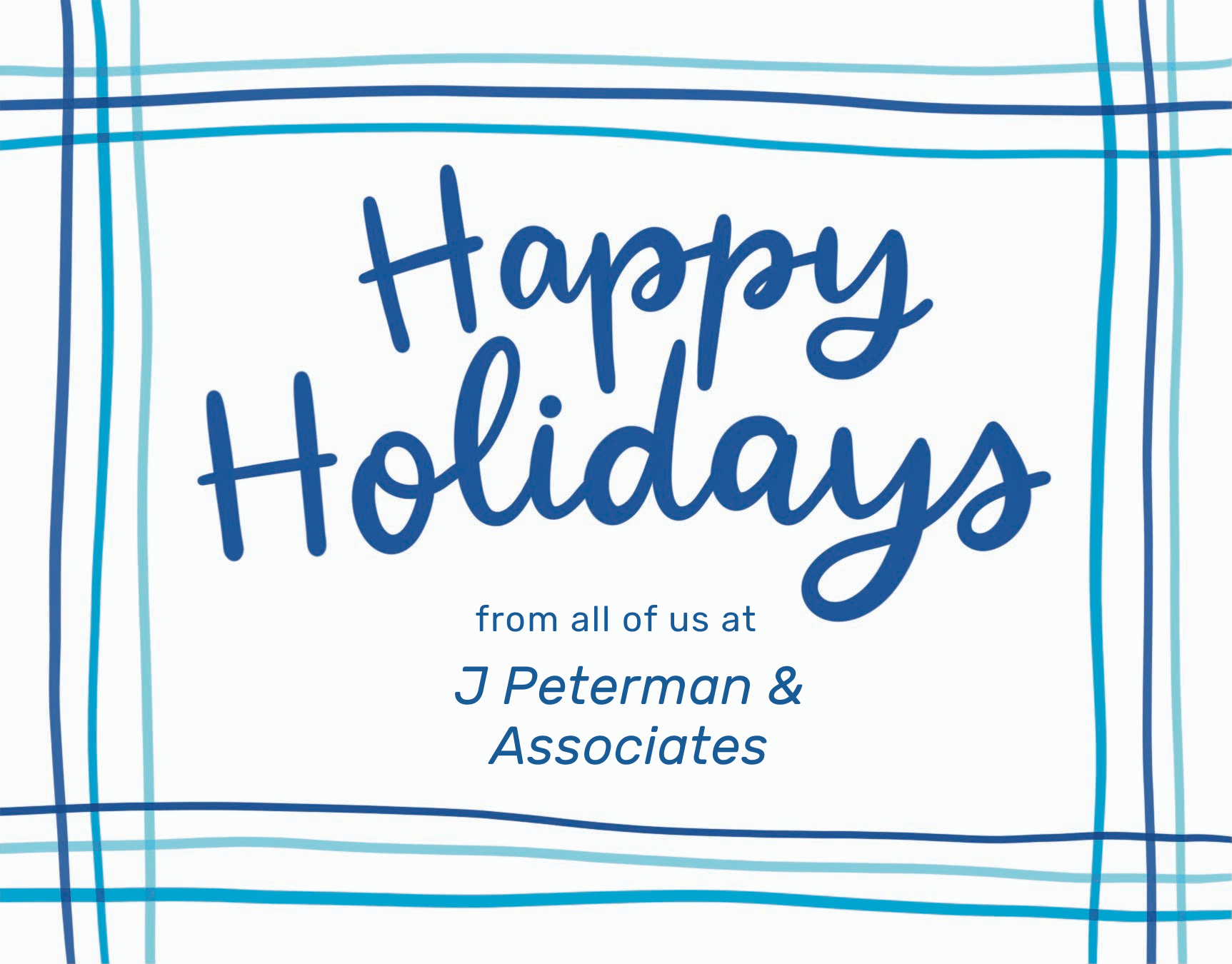 Business Holiday Lines Blue
