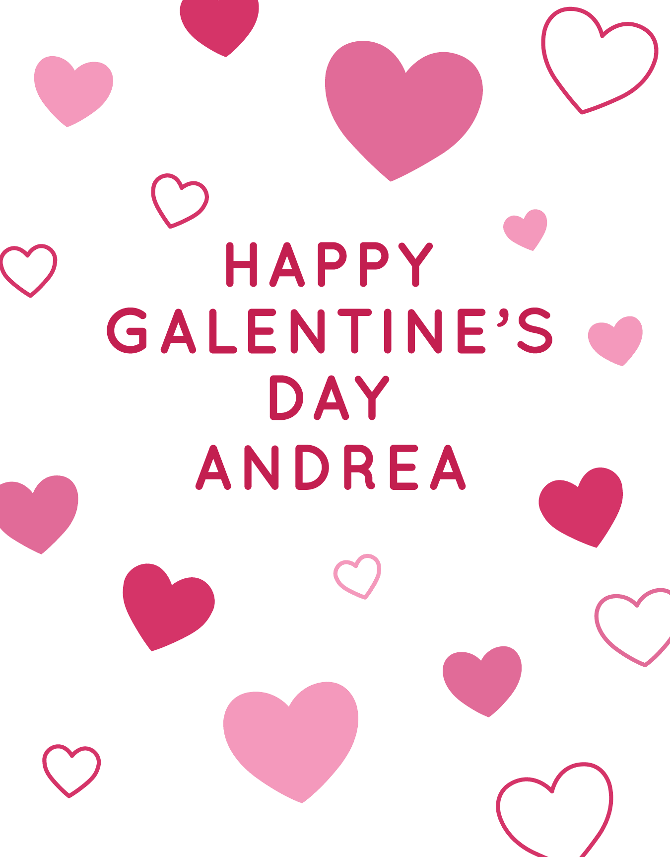 Simple Hearts Galentine