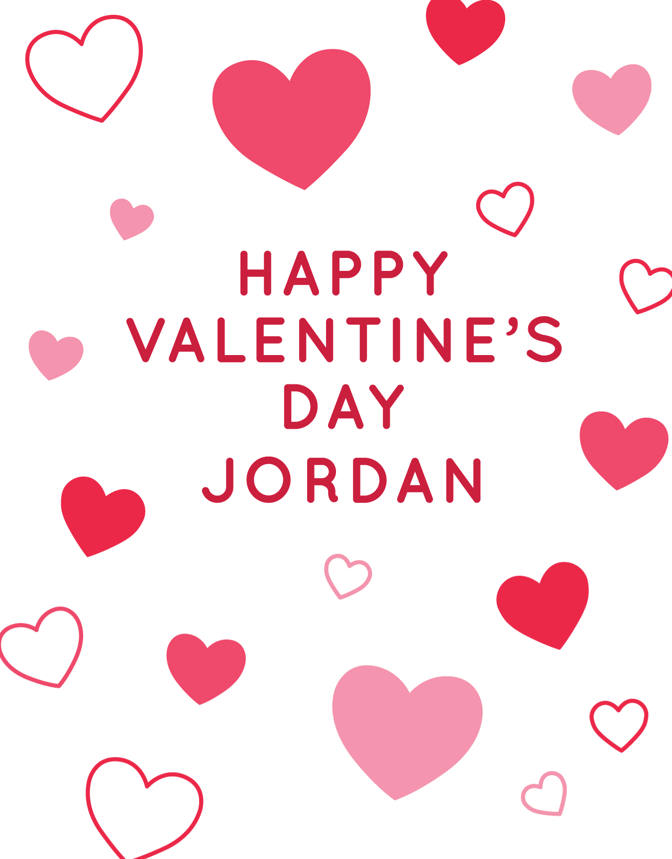 Simple Hearts Valentine