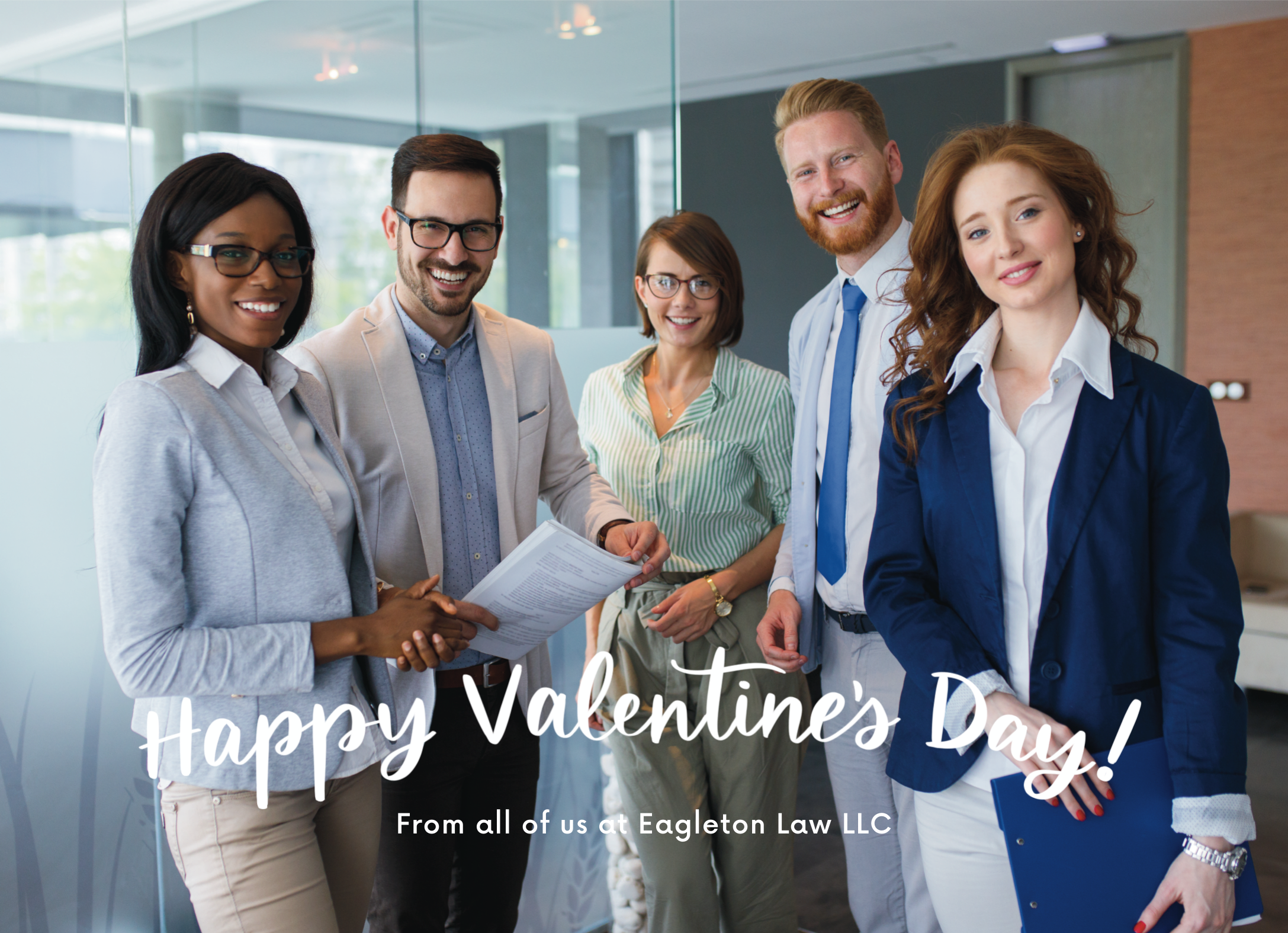Simple Business Happy Valentine's Day