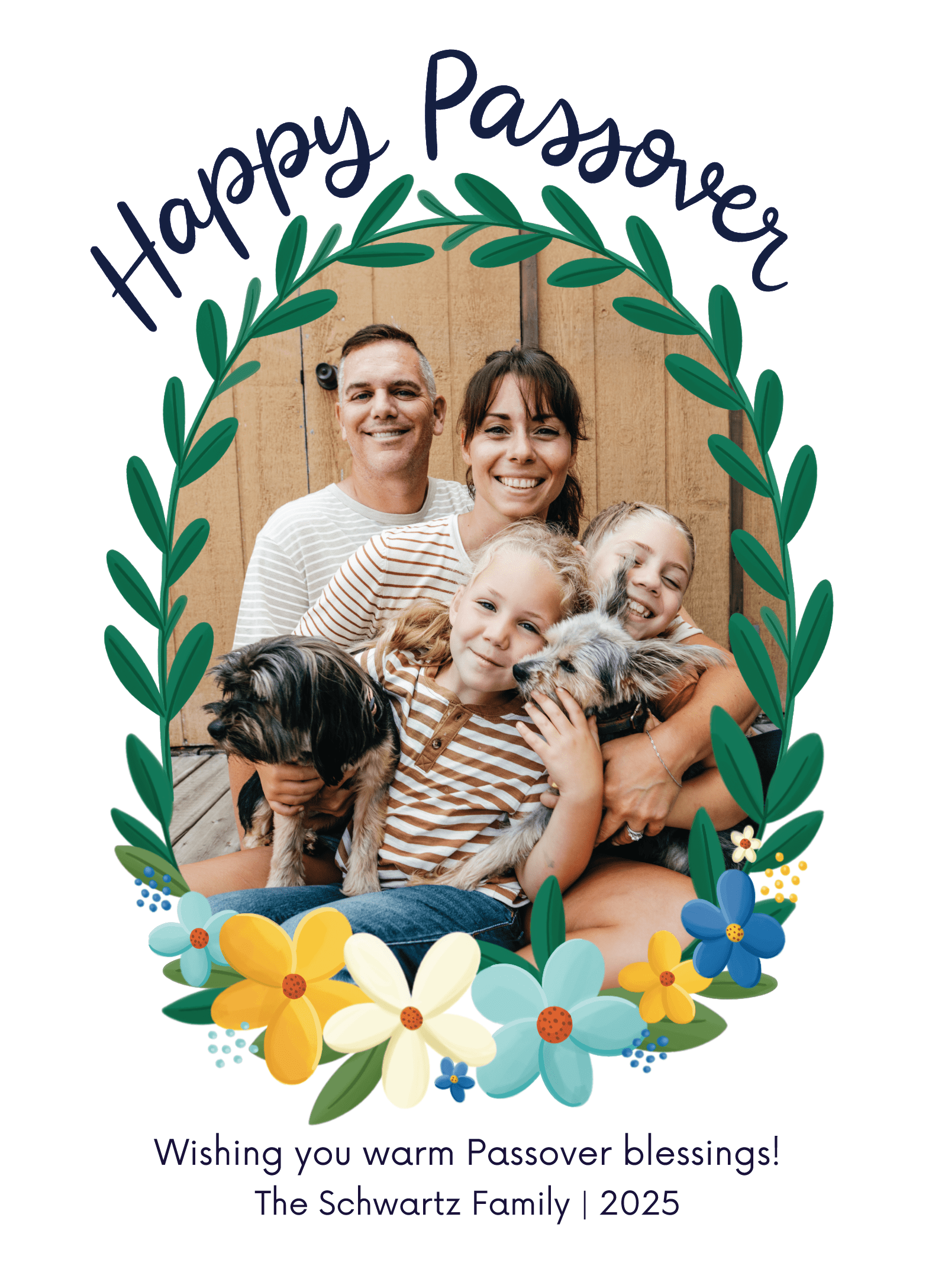 Blue Flowers Passover