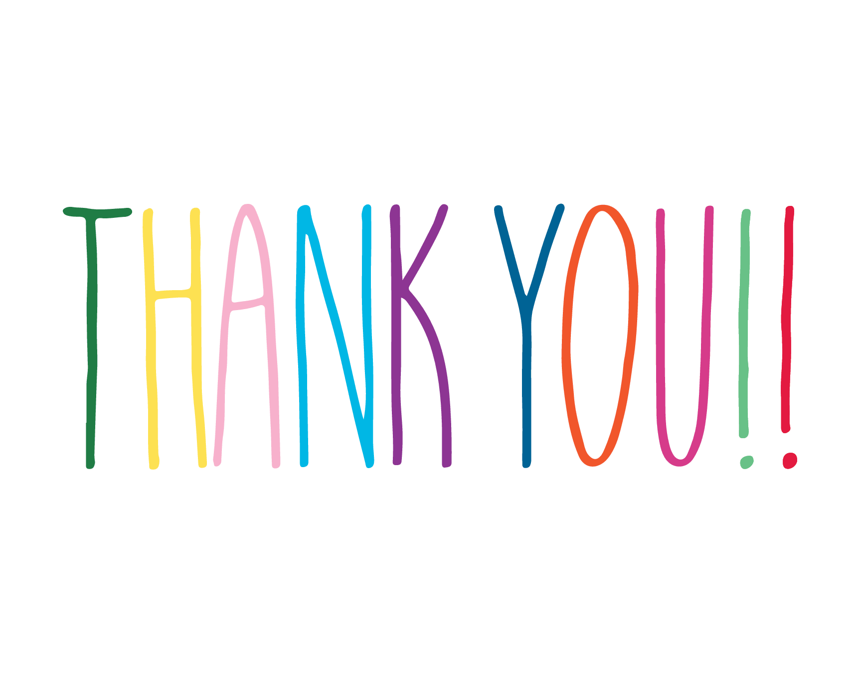 Rainbow Thank You