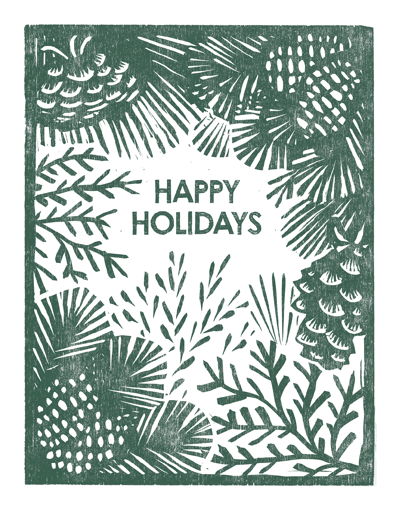 Happy Holidays Greenery