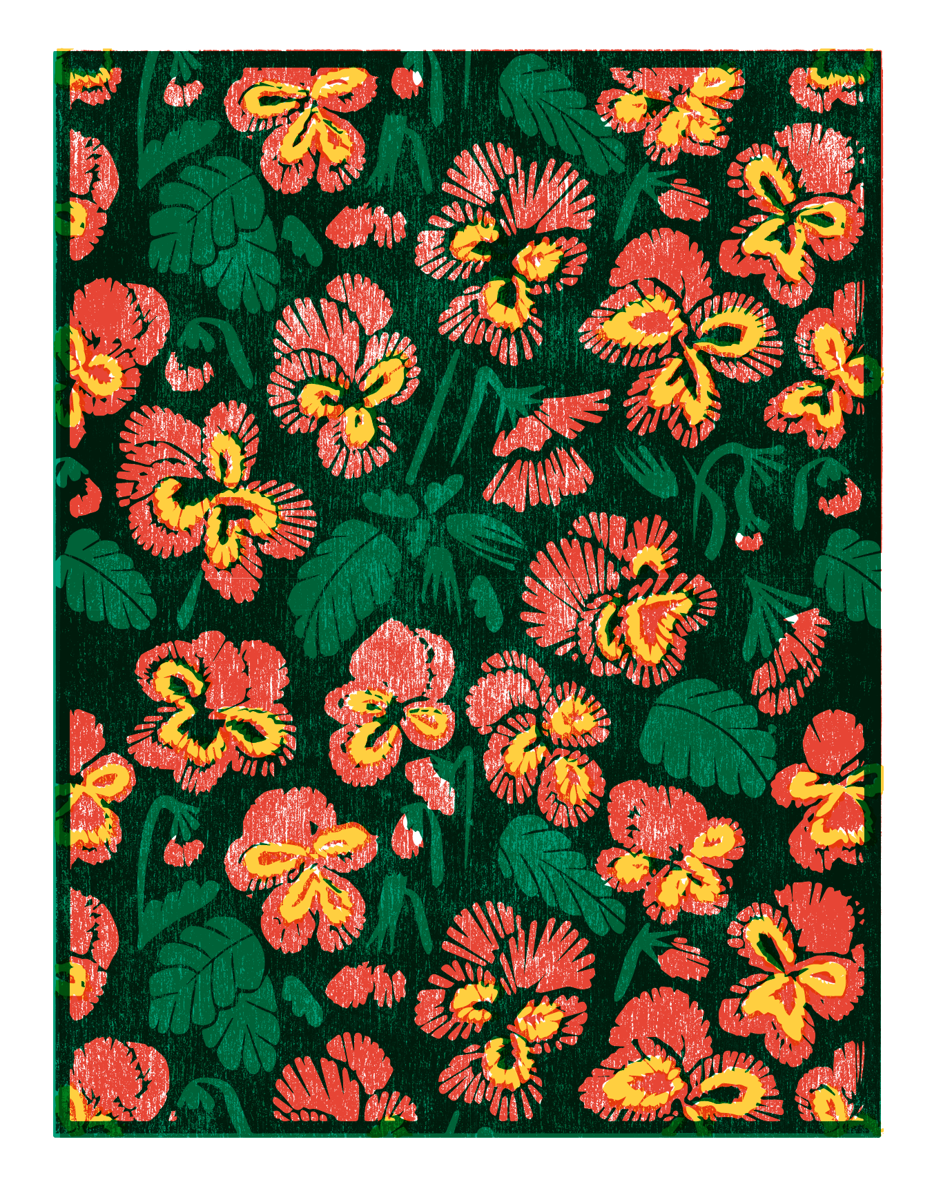 Pansies Red