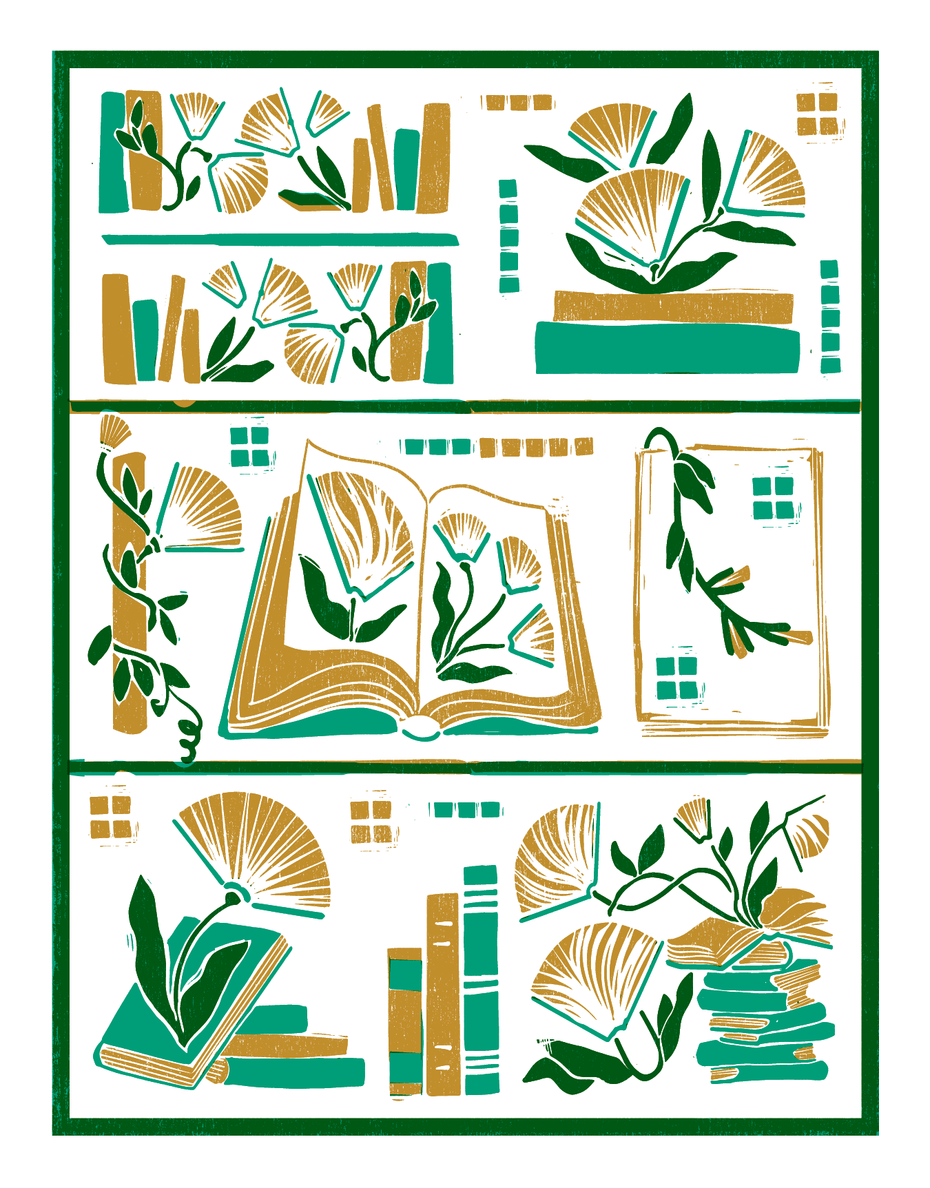 Book Flowers Green