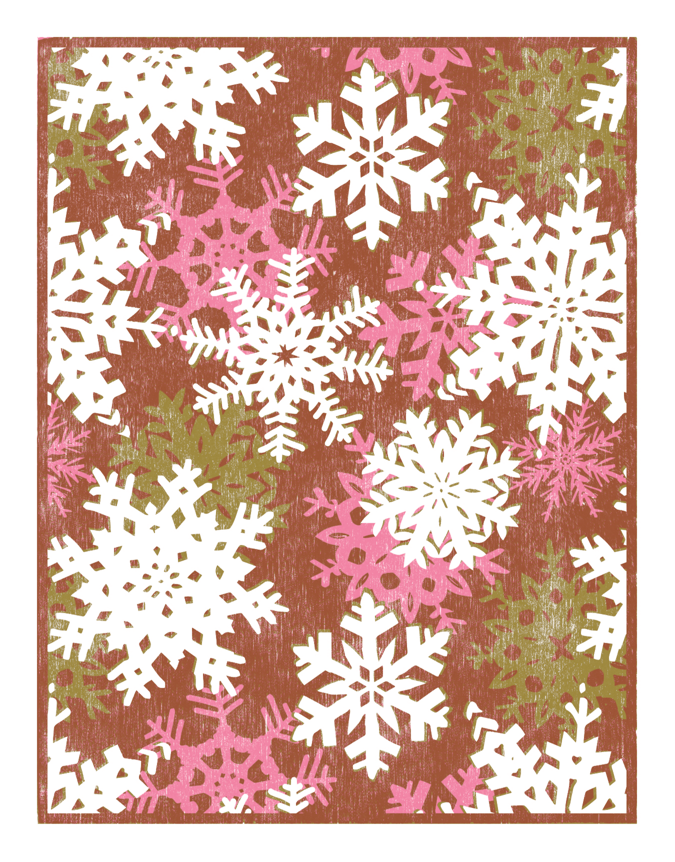 Snowflakes Pink