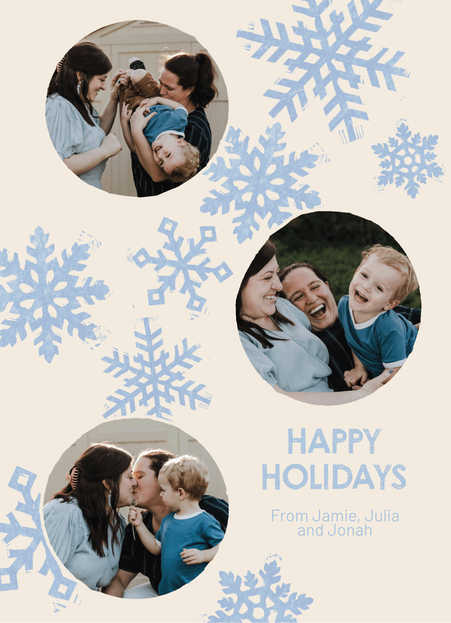 Snowflake Happy Holidays