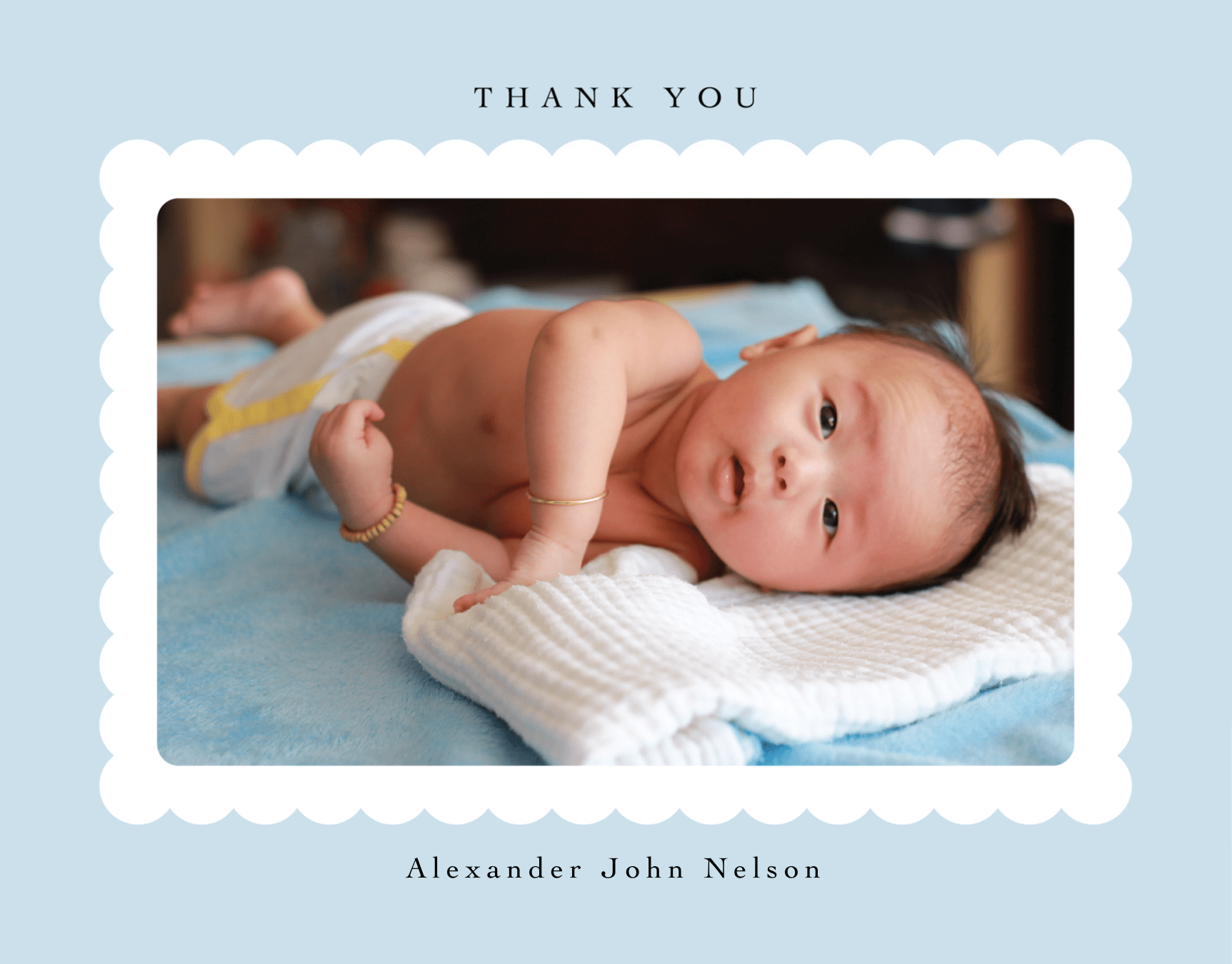 Precious Blue Thank You