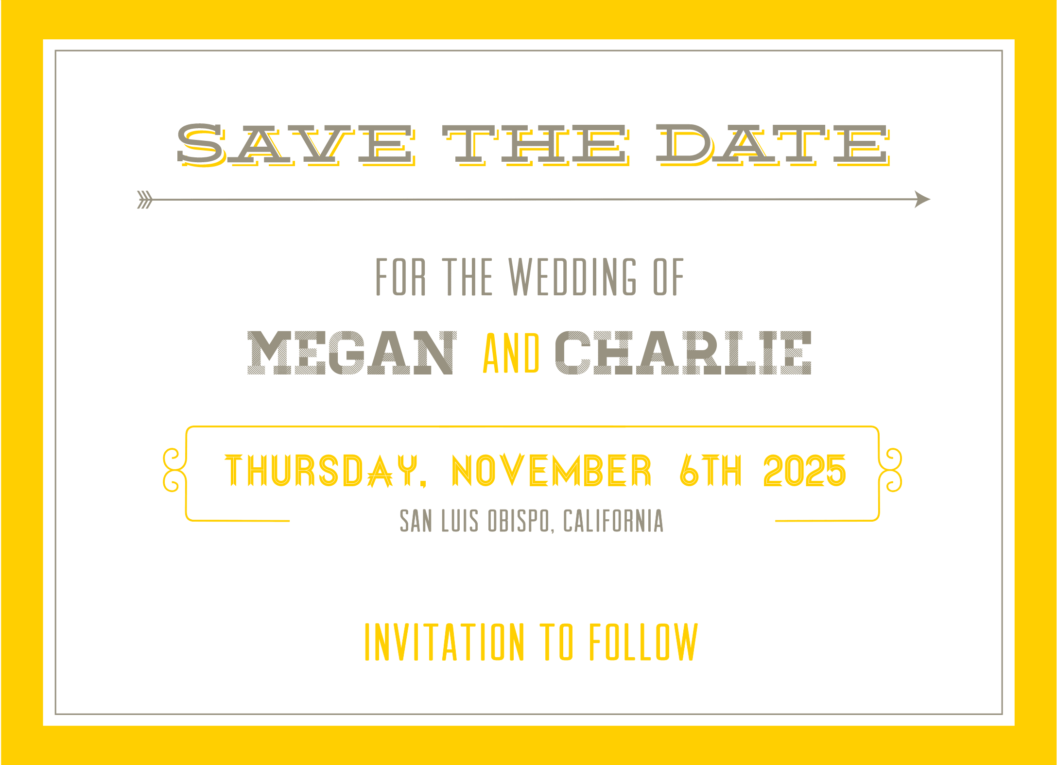 Shield & Arrows Save The Date